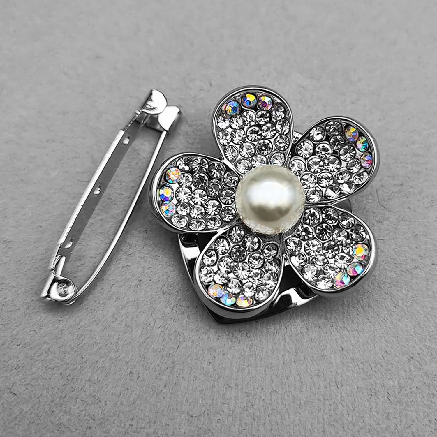 گلسینه  وگیره روسری تک مروارید