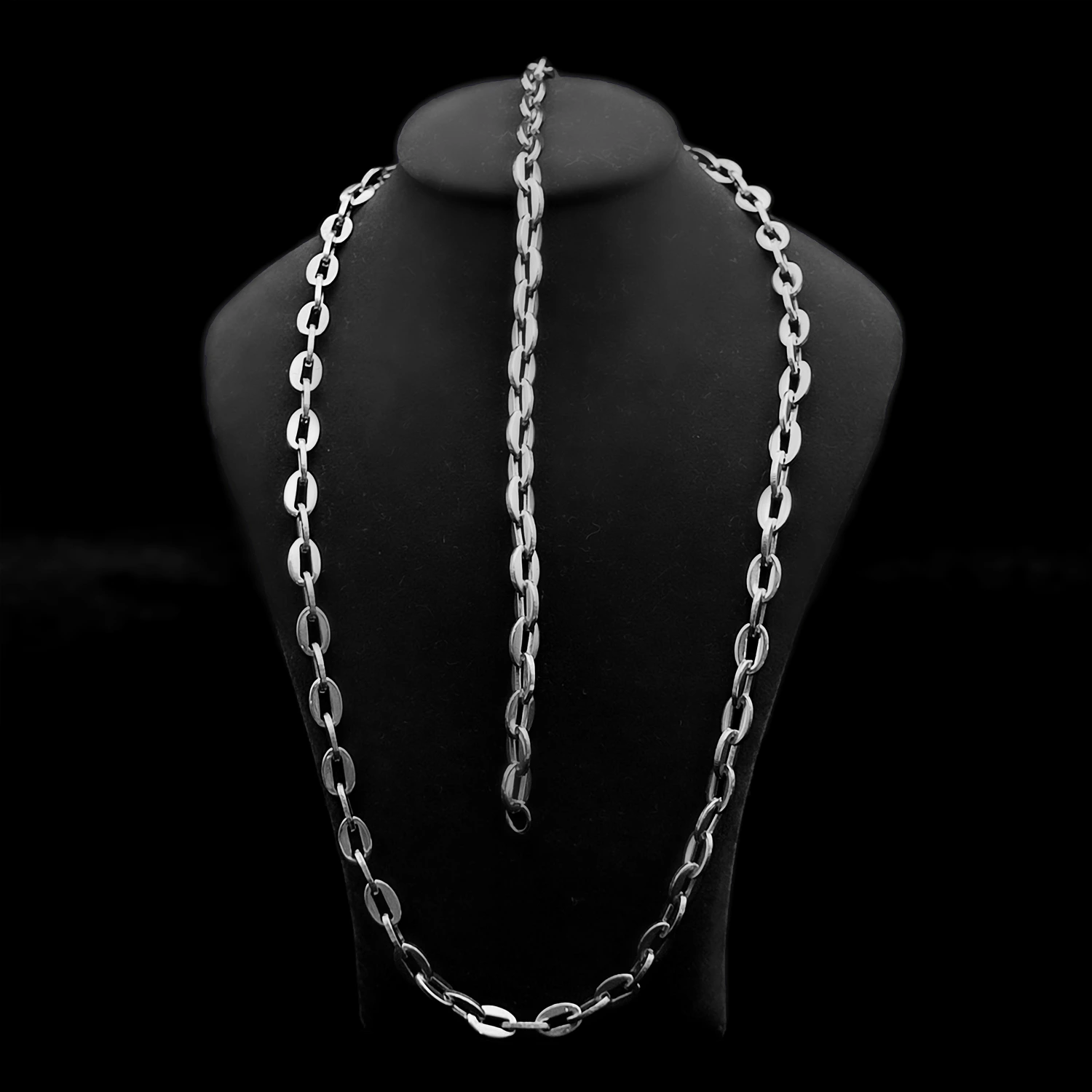 زنجیر و دستبند مردانه استیل