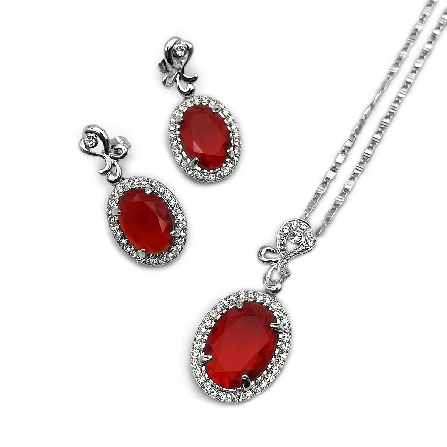 نیم ست یاقوت سرخ