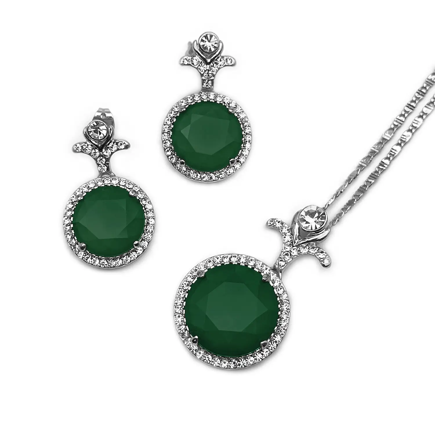 نیم ست نگین دار دایره