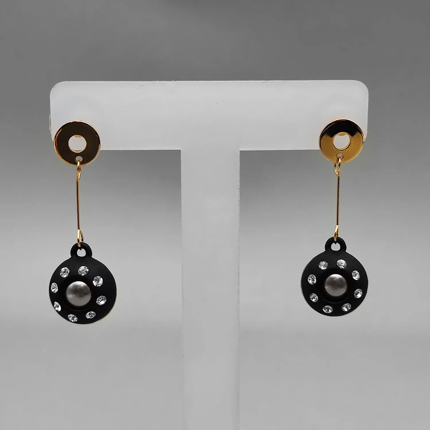 گوشواره دایره نگینی