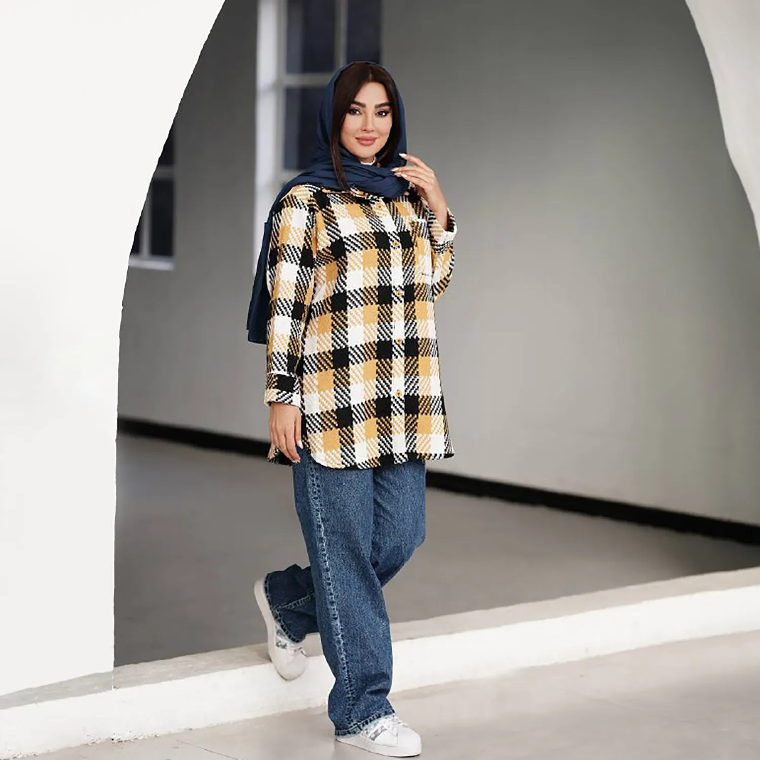 شکت چهارخونه پشمی