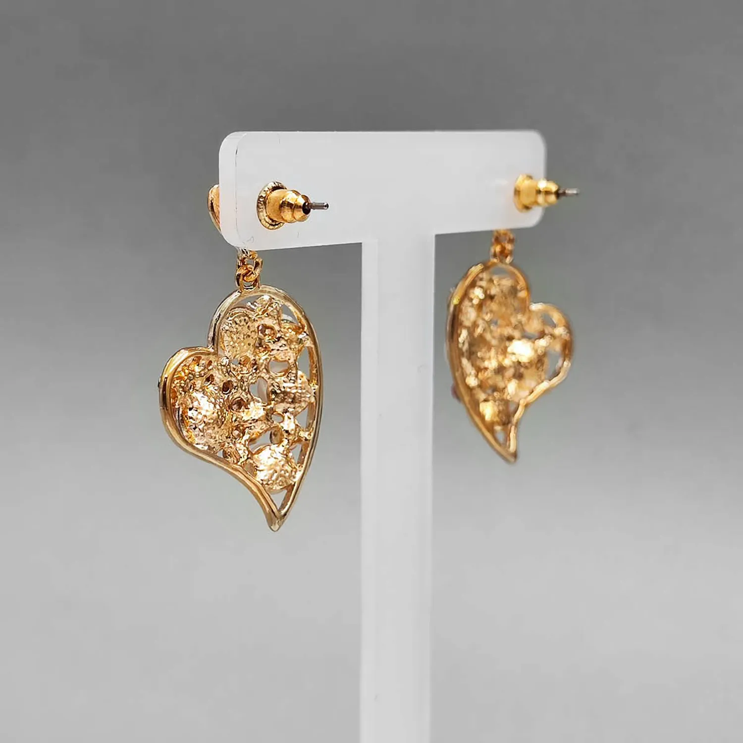 گوشواره قلب رنگین کمونی