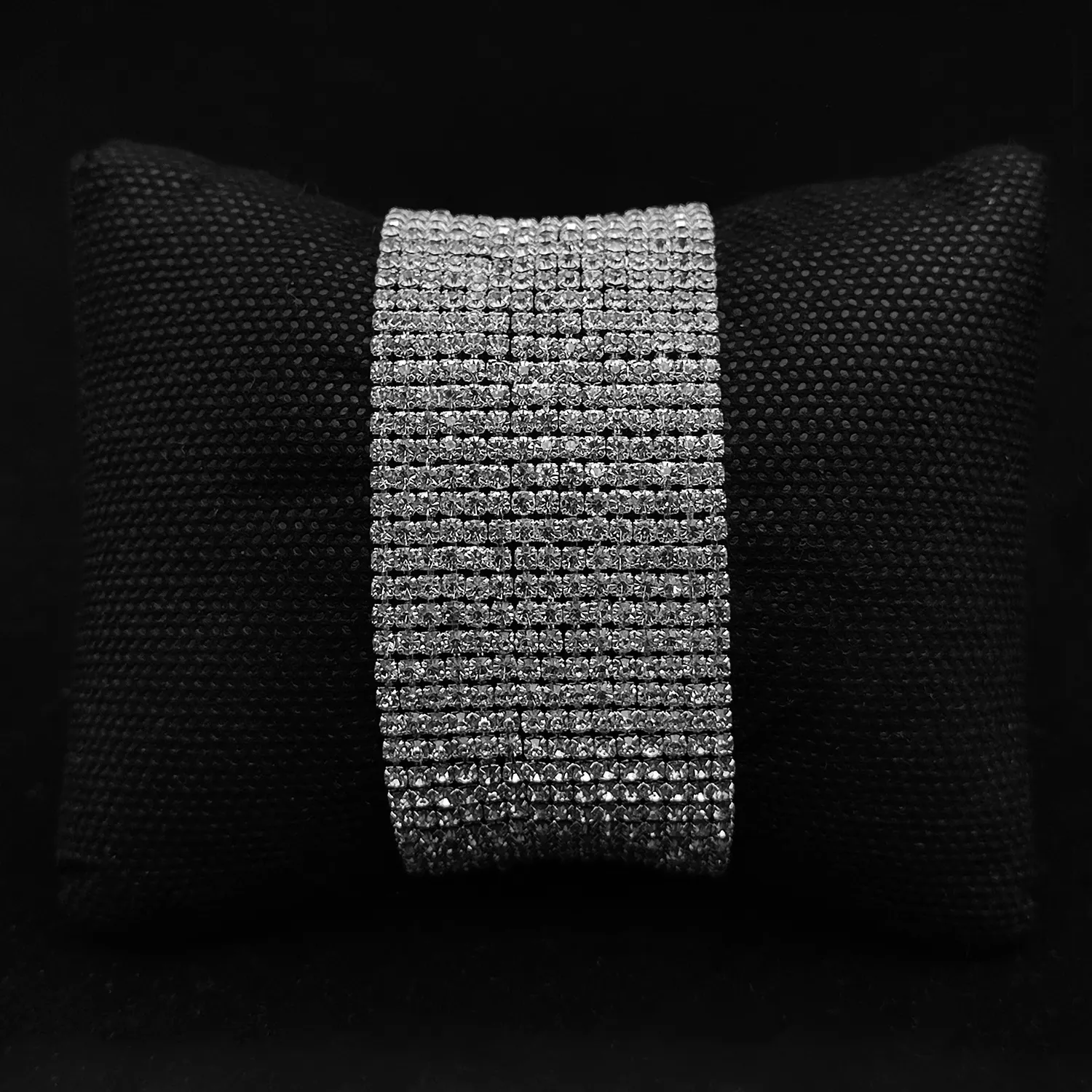 دستبند طرح جواهر پهن