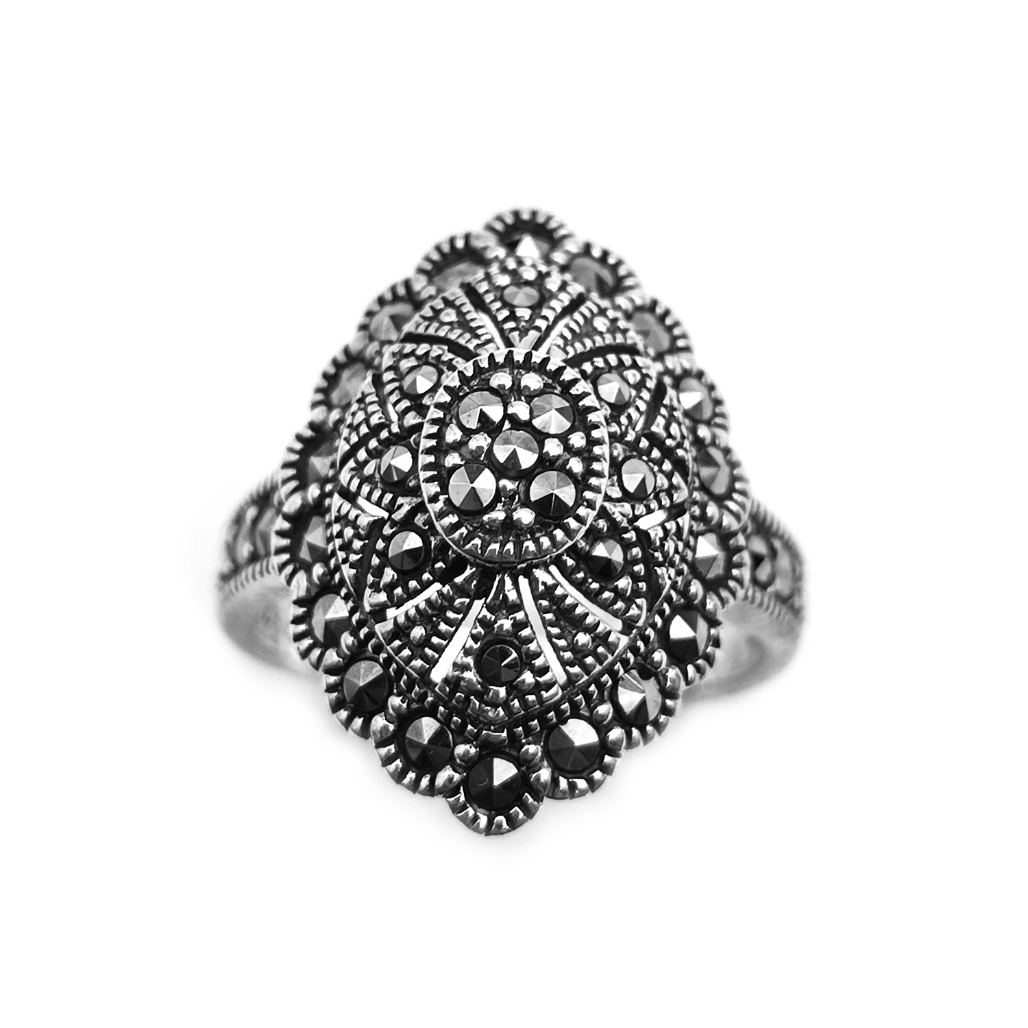 انگشتر نقره سیاه قلم