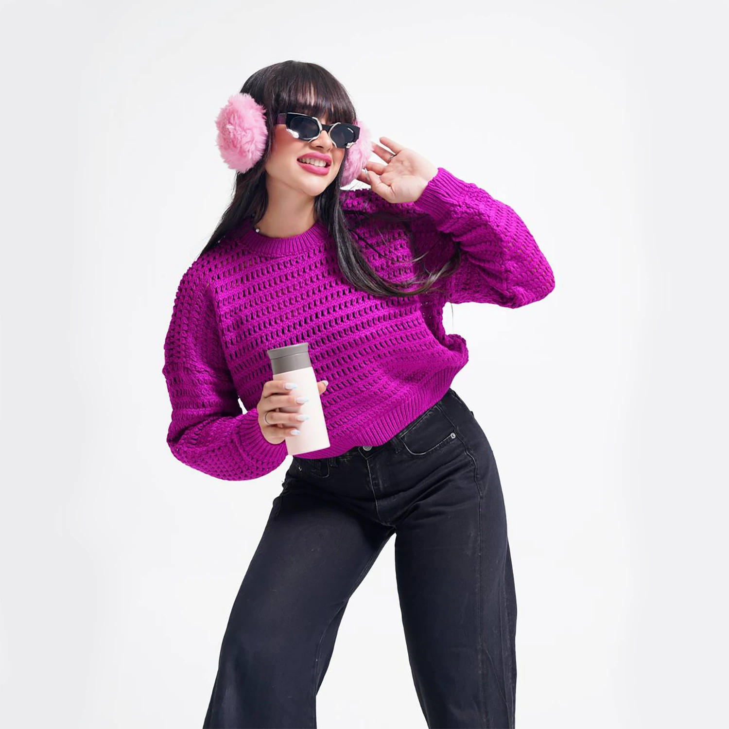 کراپ بافت توری طرح زارا