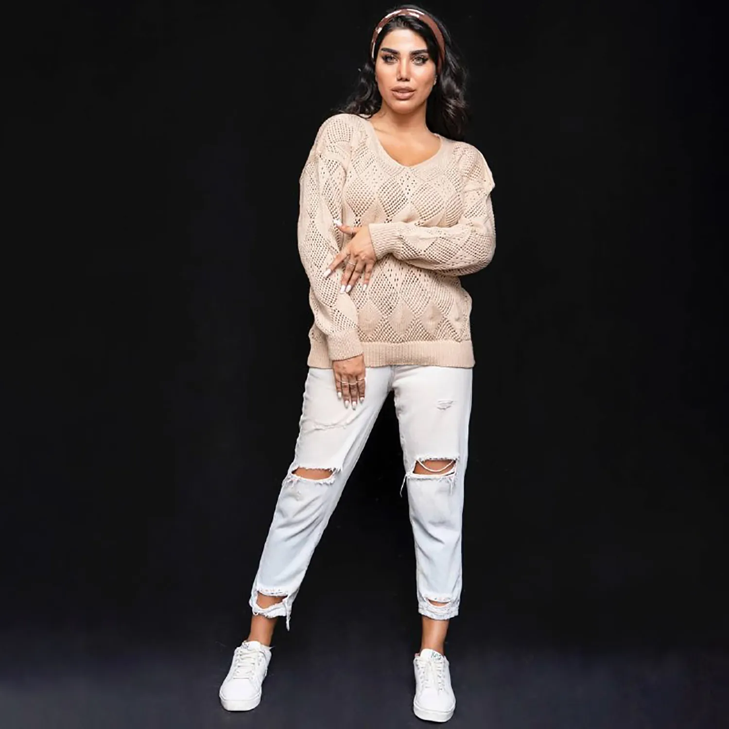 بلوز گیپوری طرح لوزی