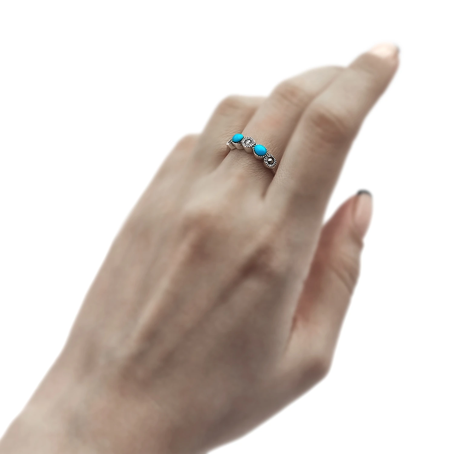 انگشترنقره مارکازیت فیروزه