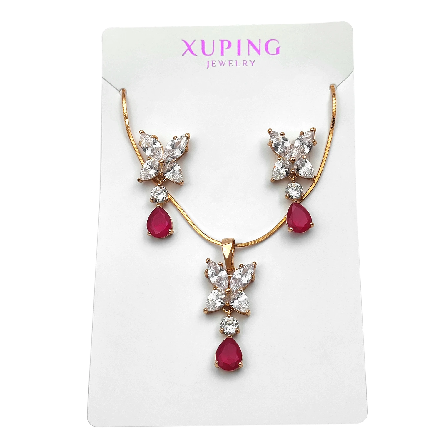 نیم ست جواهری ژوپینگ گل