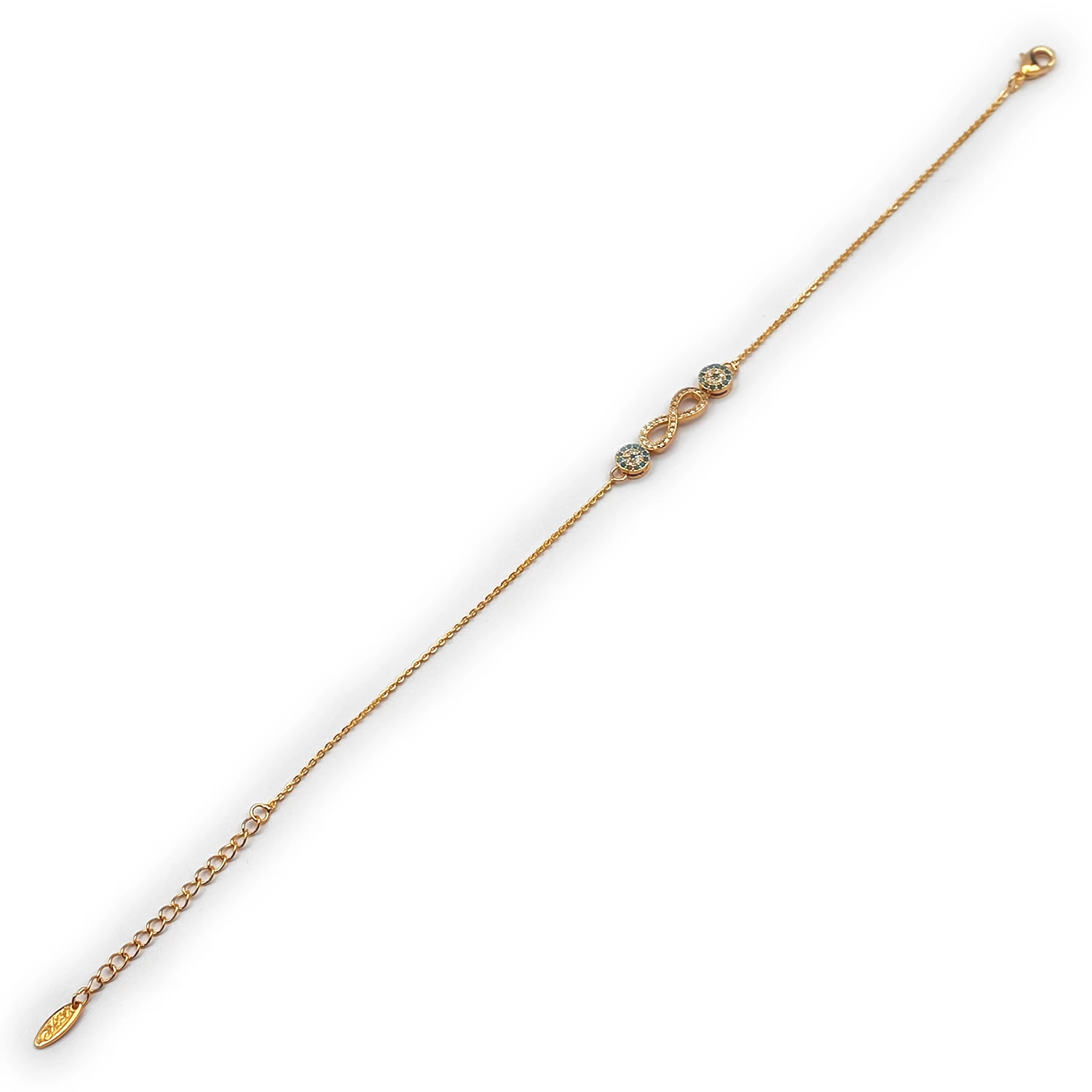 پابند دورج نگین دار بینهایت و چشم نظر