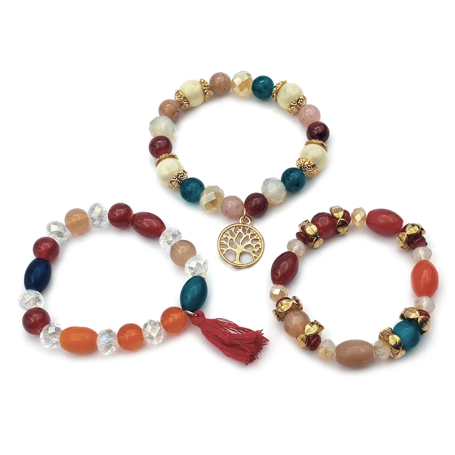 دستبند مهره ای درخت زندگی