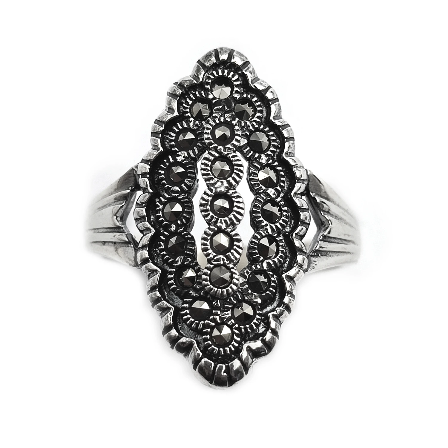 انگشتر نقره مارکازیت