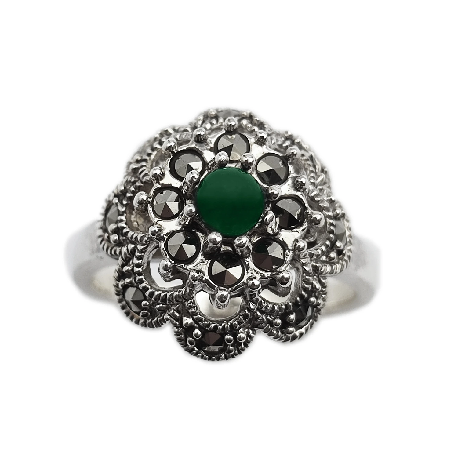 انگشتر نقره یشم