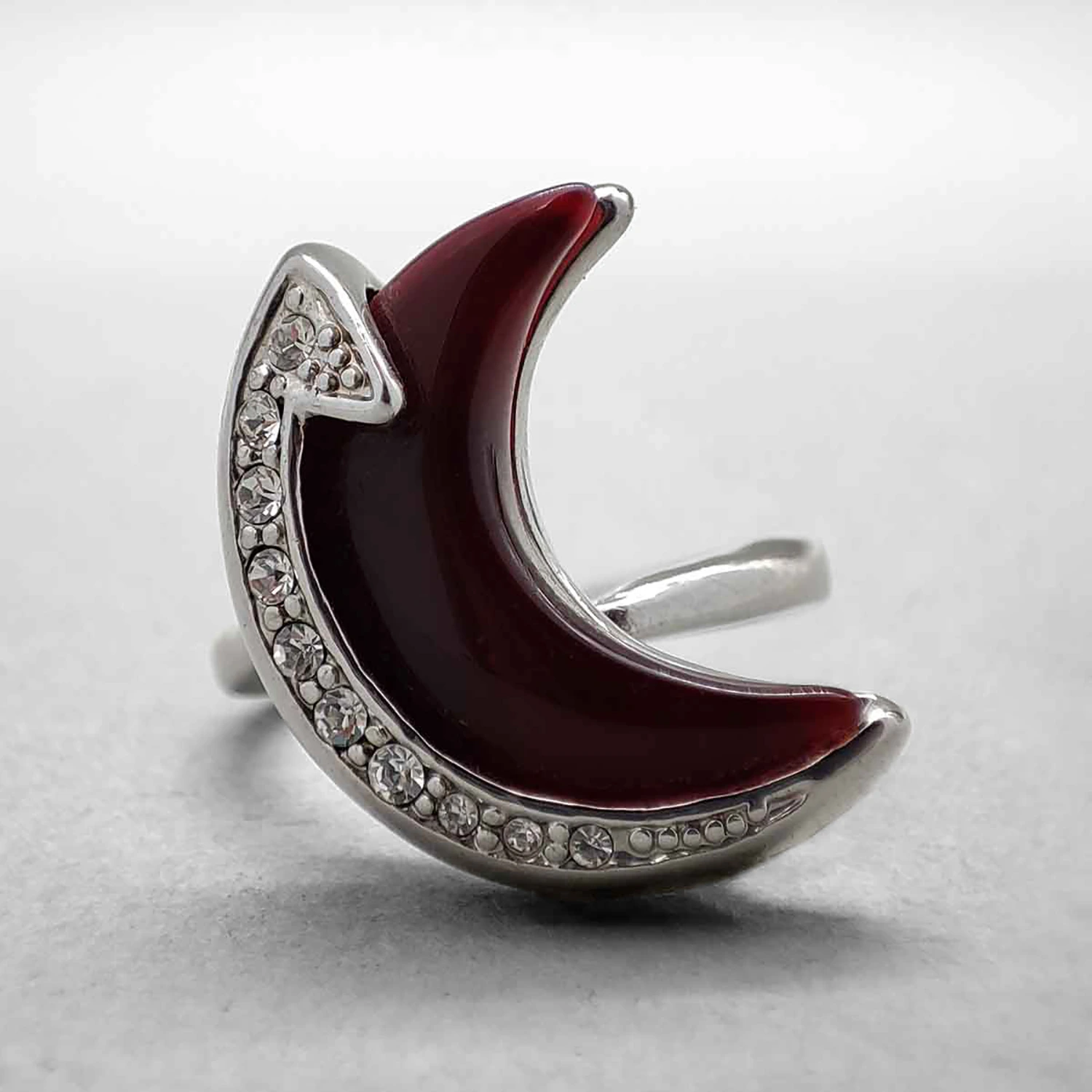 انگشتر هلال ماه سیاه قلم 