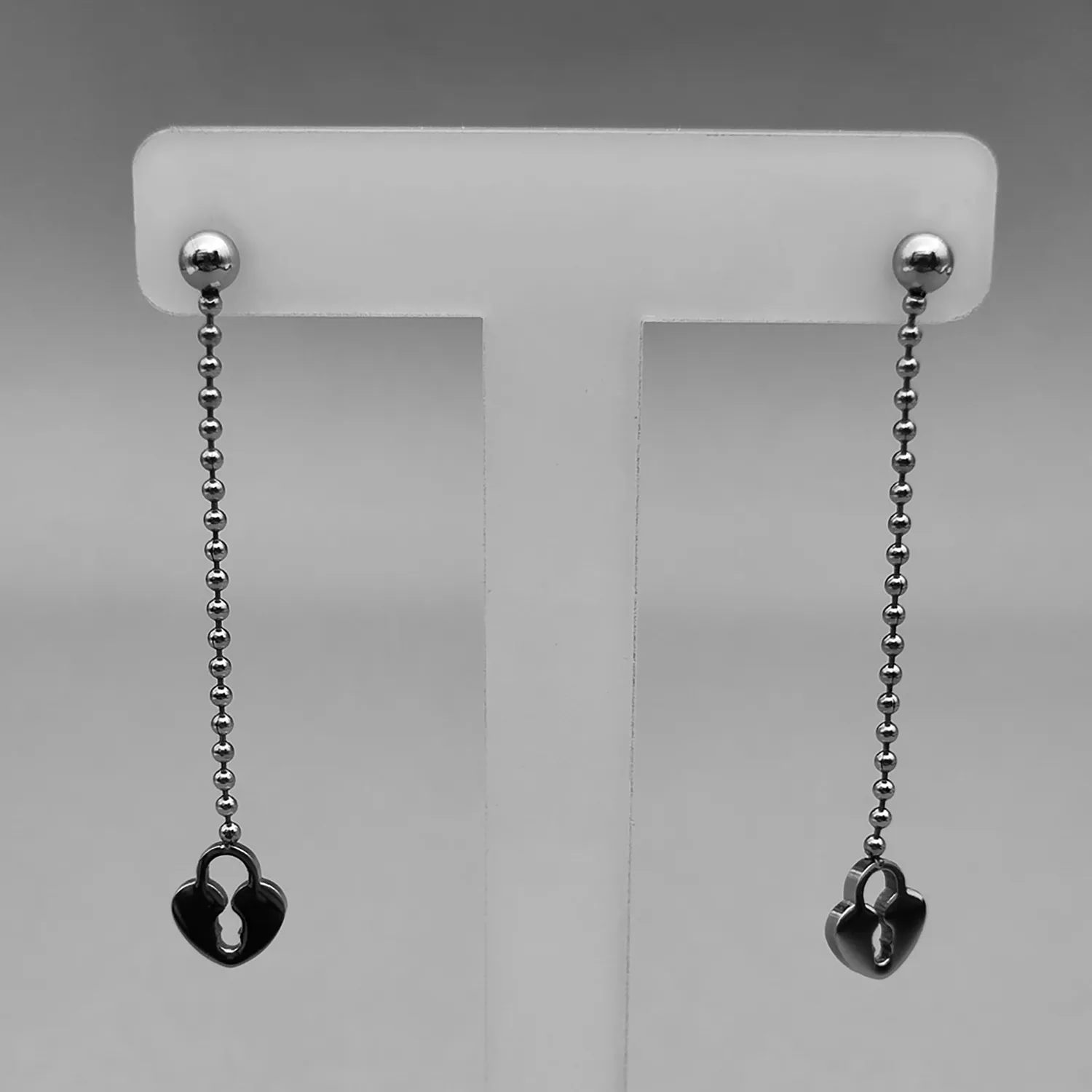 گوشواره قلب قفلی