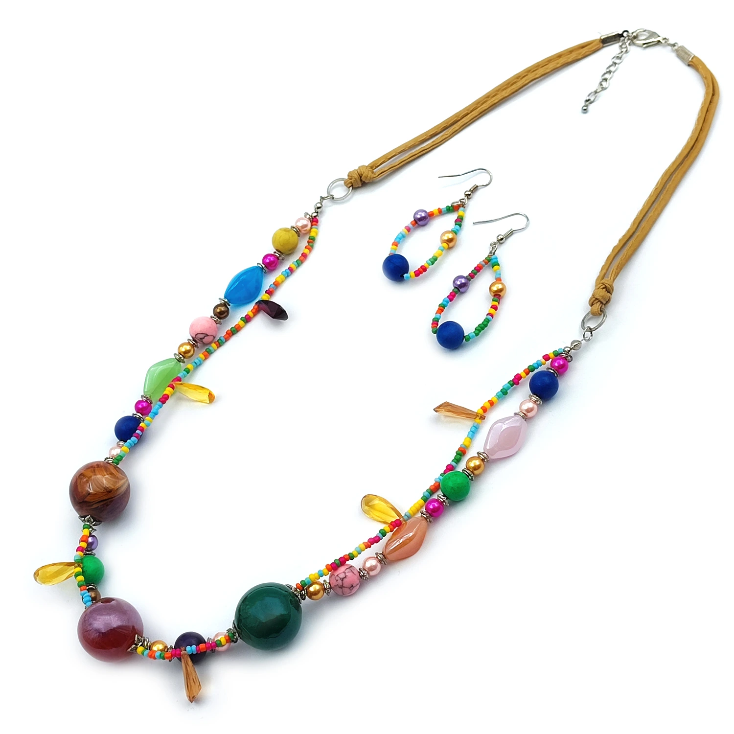 گردنبند رولباسی سنگ میکس