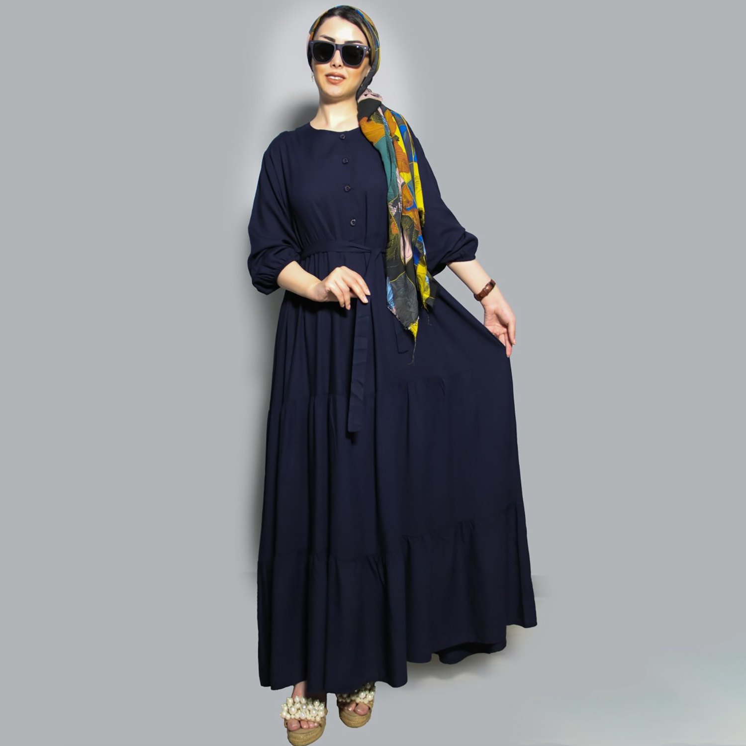 پیراهن ساحلی نخی سپیده 