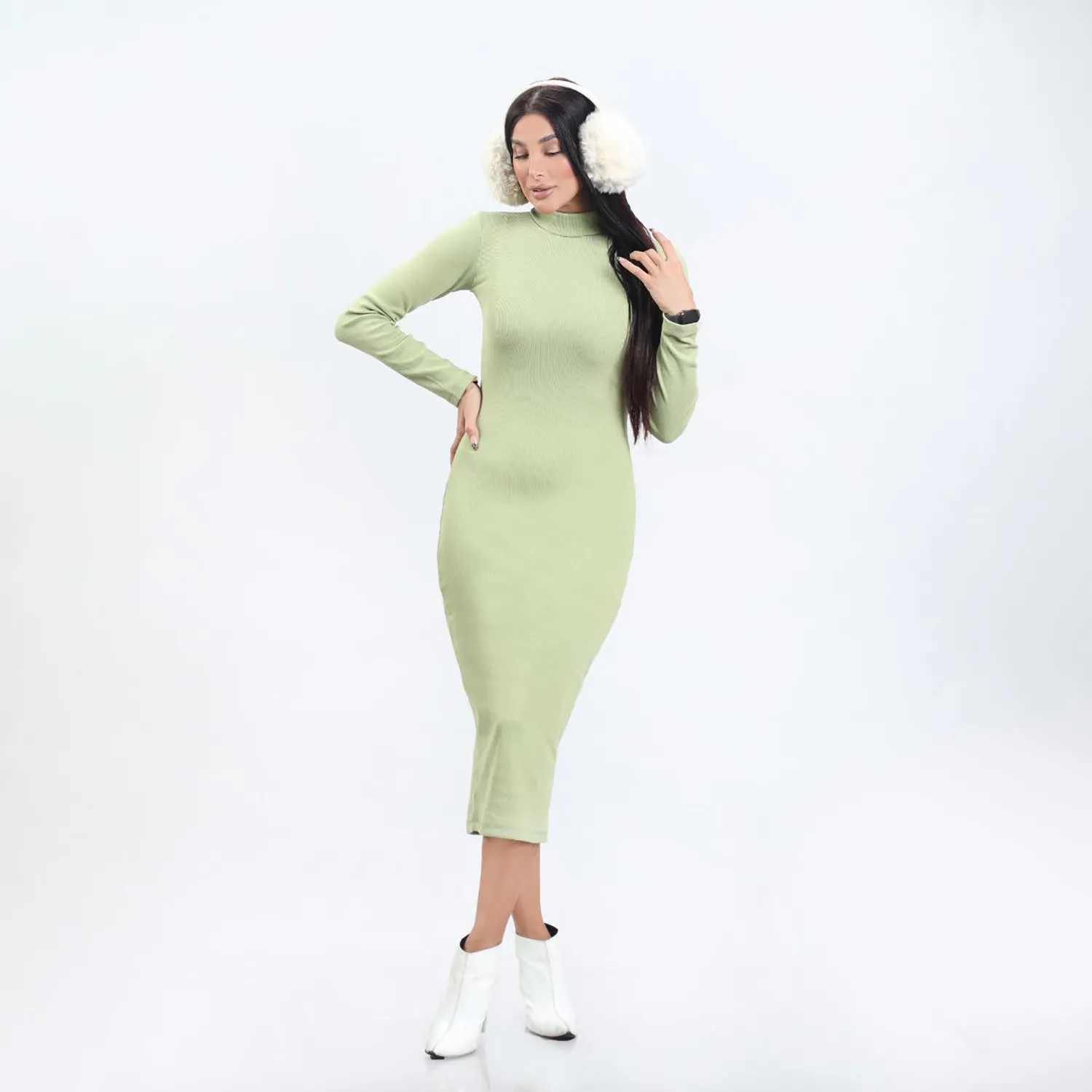 پیراهن کبریتی یقه اسکی