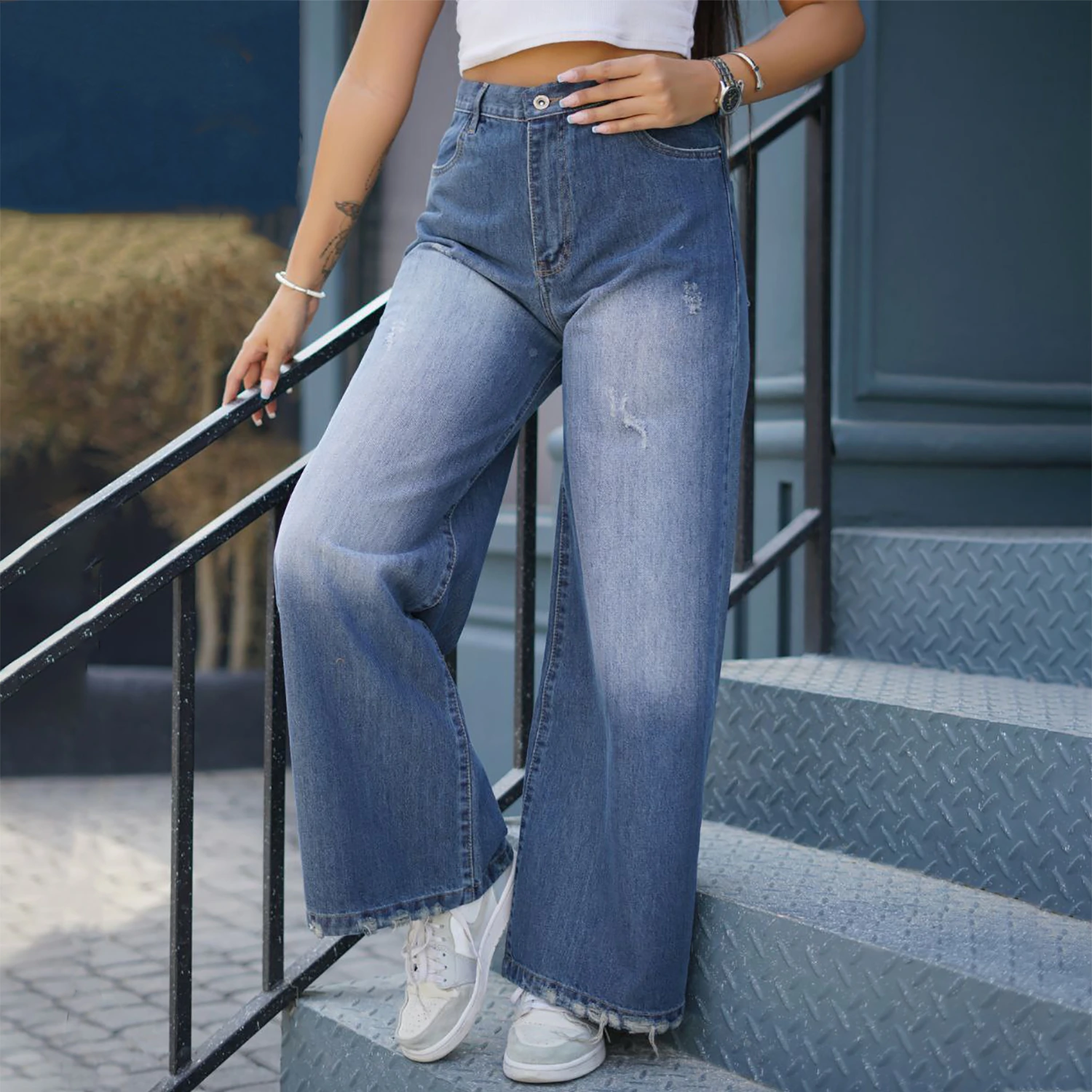 شلوار جین فول بگ شلوار جین فول بگ