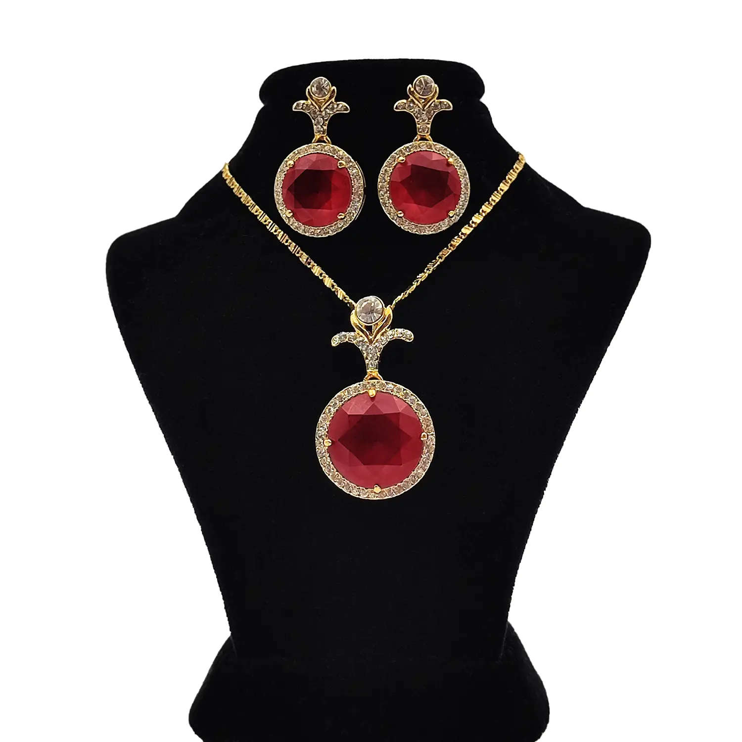 نیم ست نگین دار دایره