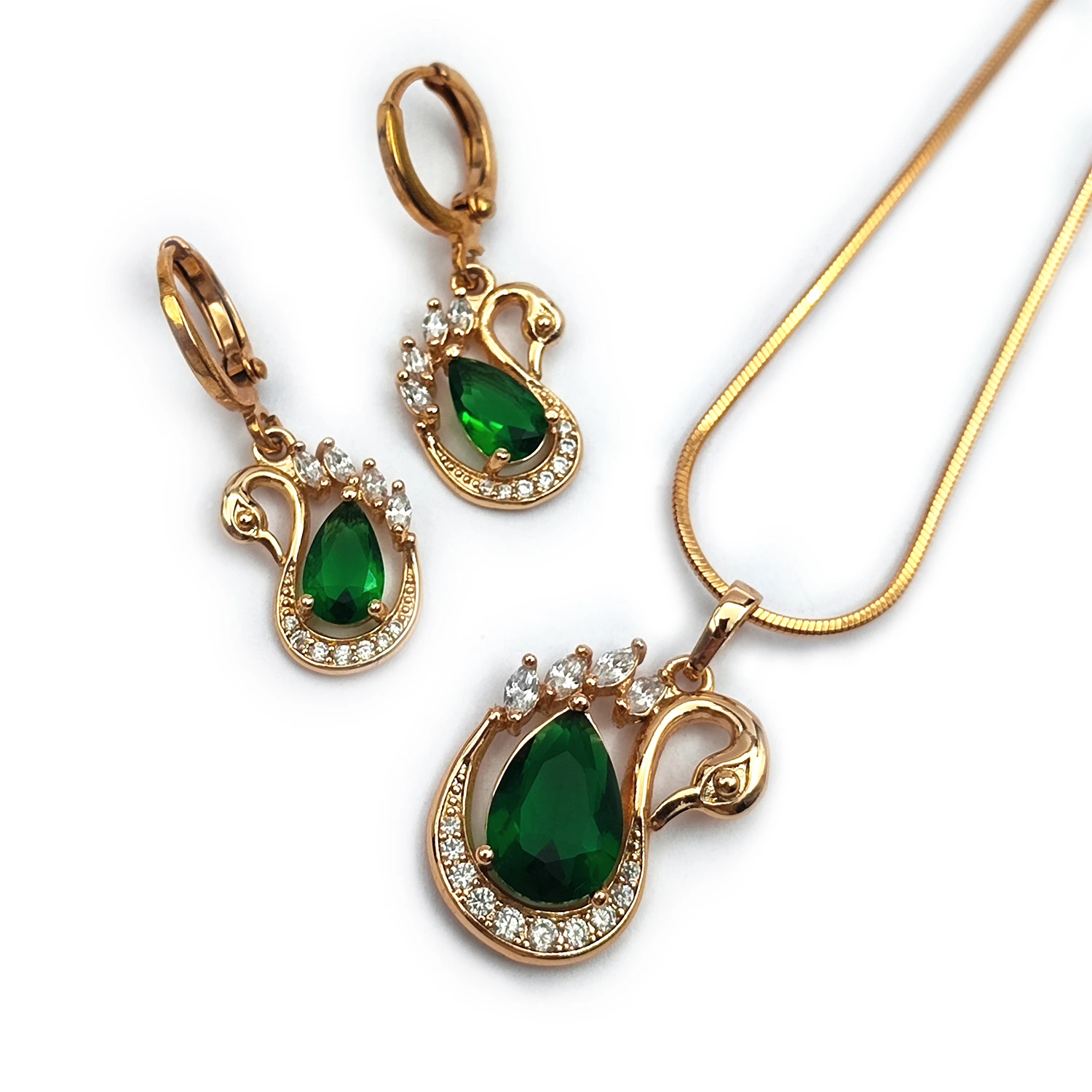 نیم ست جواهری ژوپینگ قو