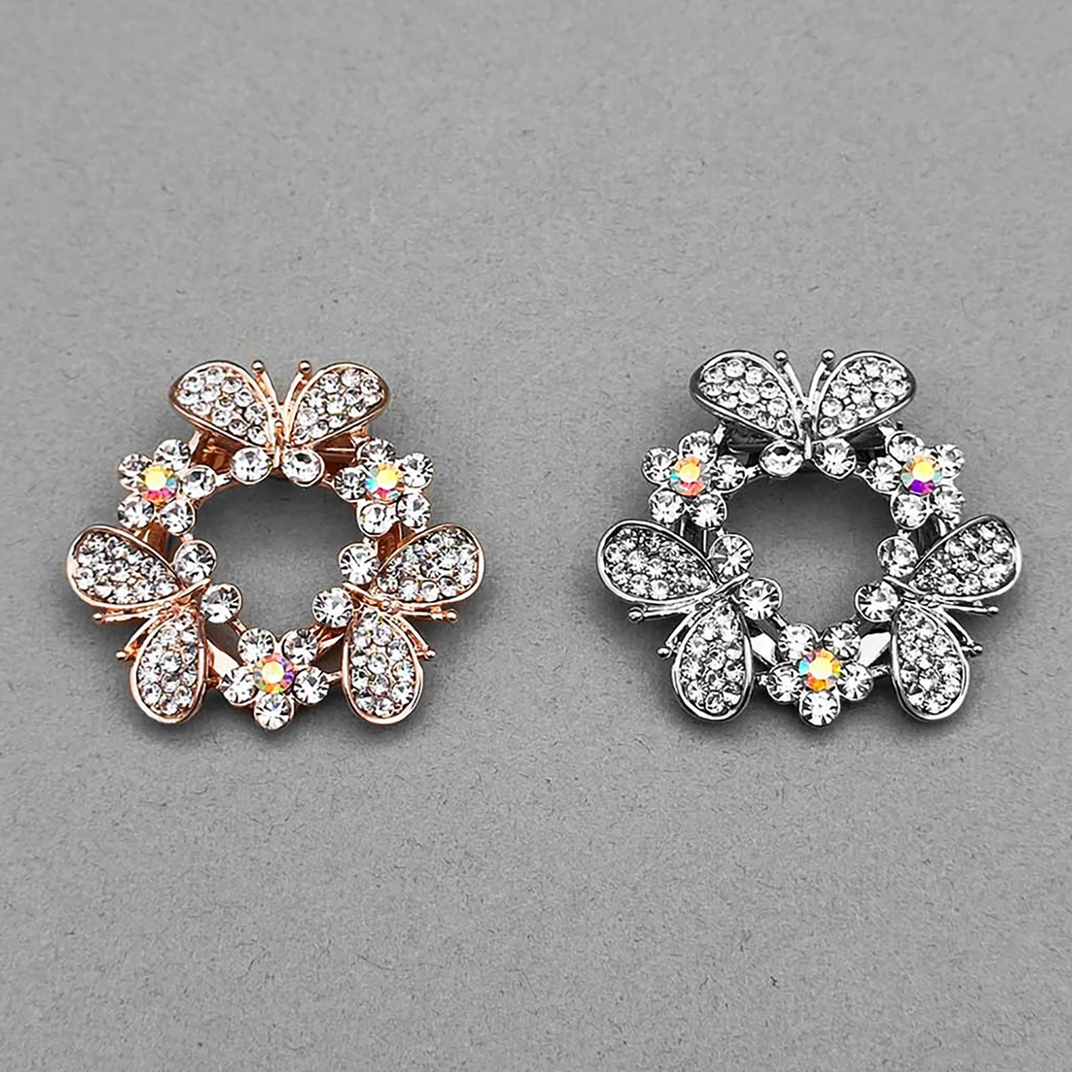 گلسینه  وگیره روسری پروانه نگینی