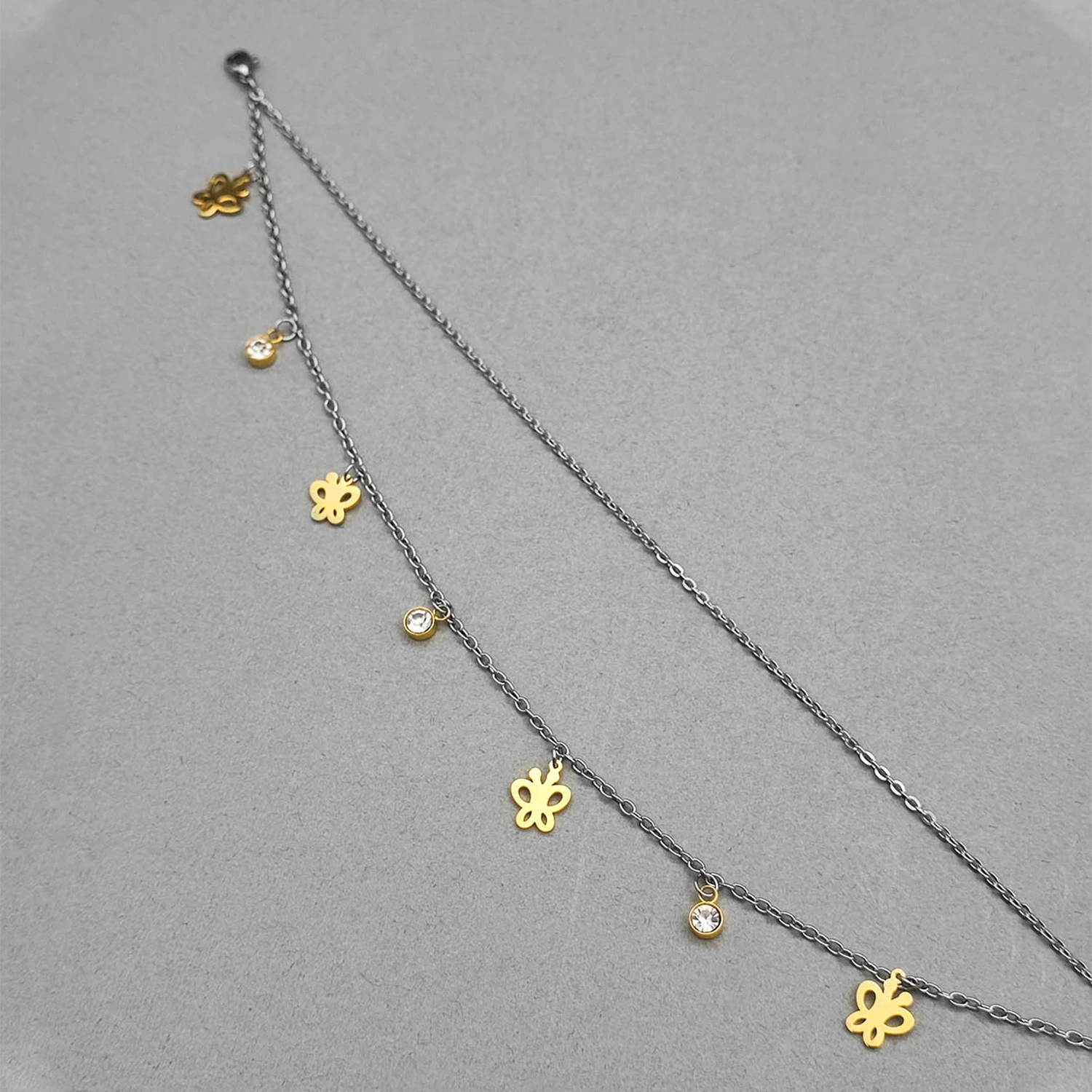 پابند دورنگ طرح پروانه