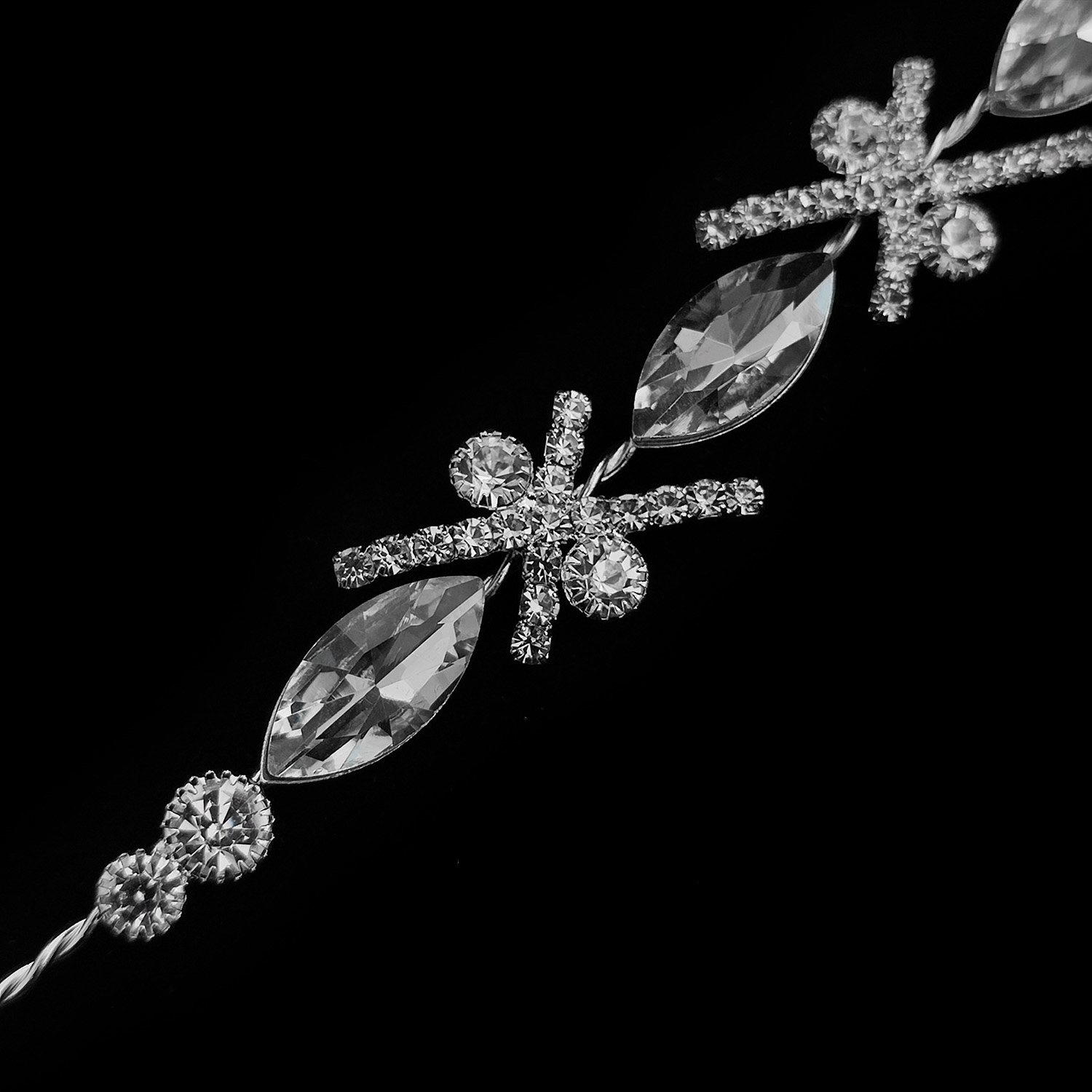 ریسه مو، تاج عروس، شینیون عروس، اکسسوری مجلسی مو 106
