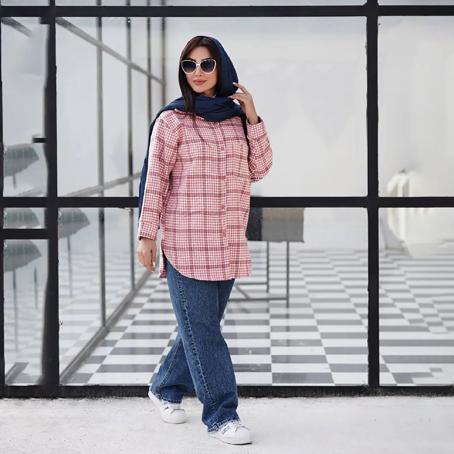 شکت چهارخونه پشمی