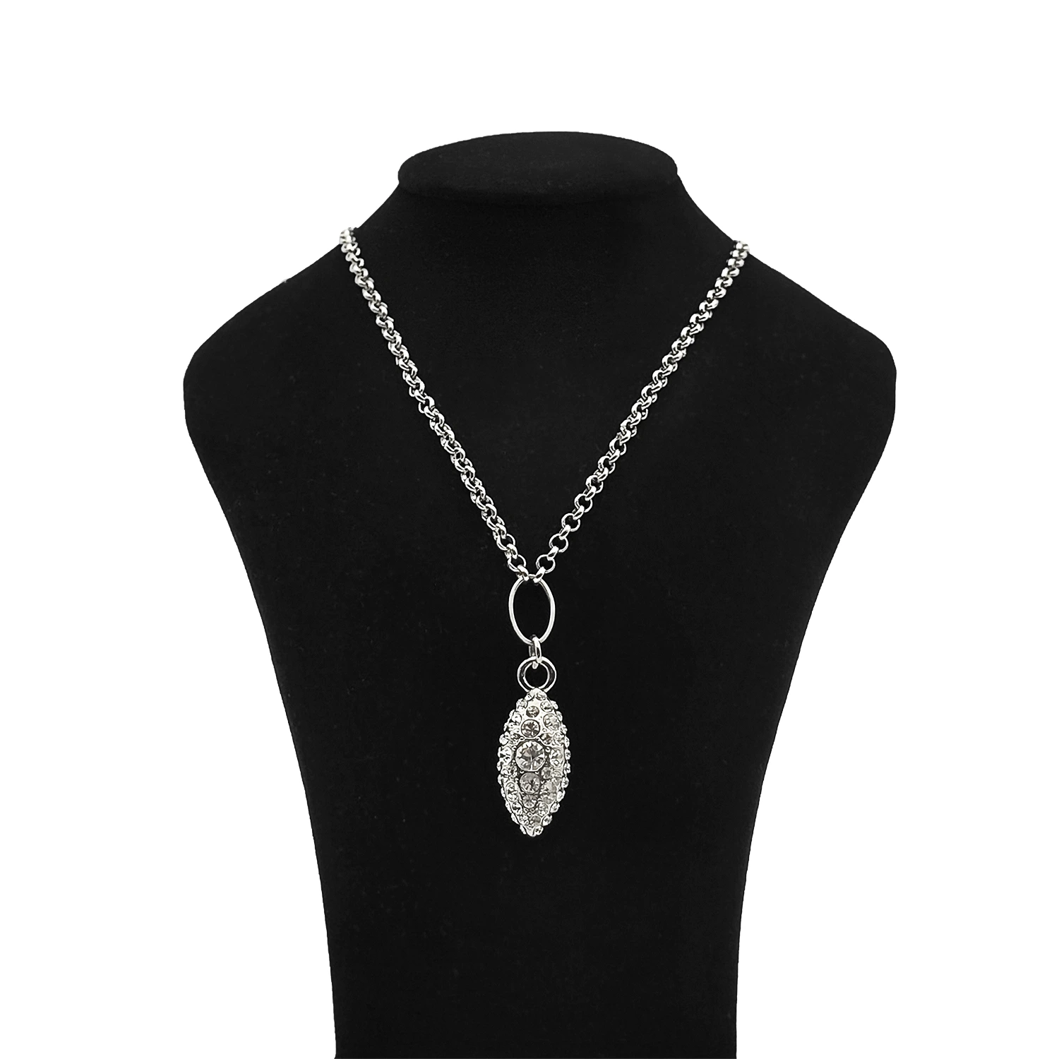 زنجیر پلاک بیضی پرنگین