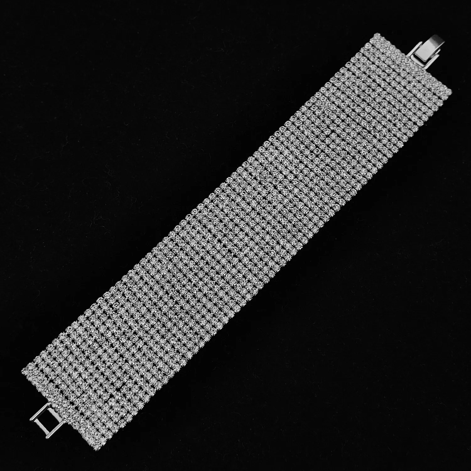 دستبند طرح جواهر پهن