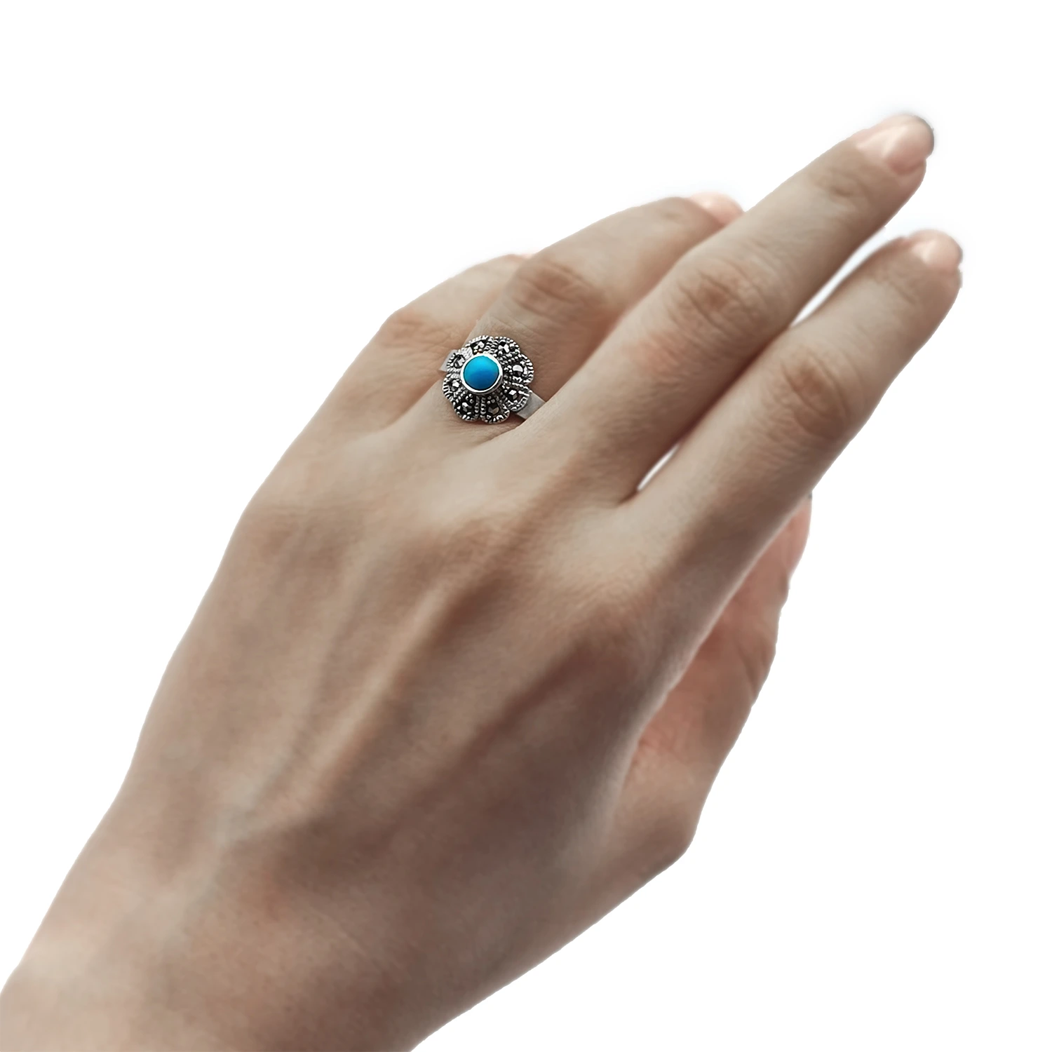 انگشتر نقره فلاور 