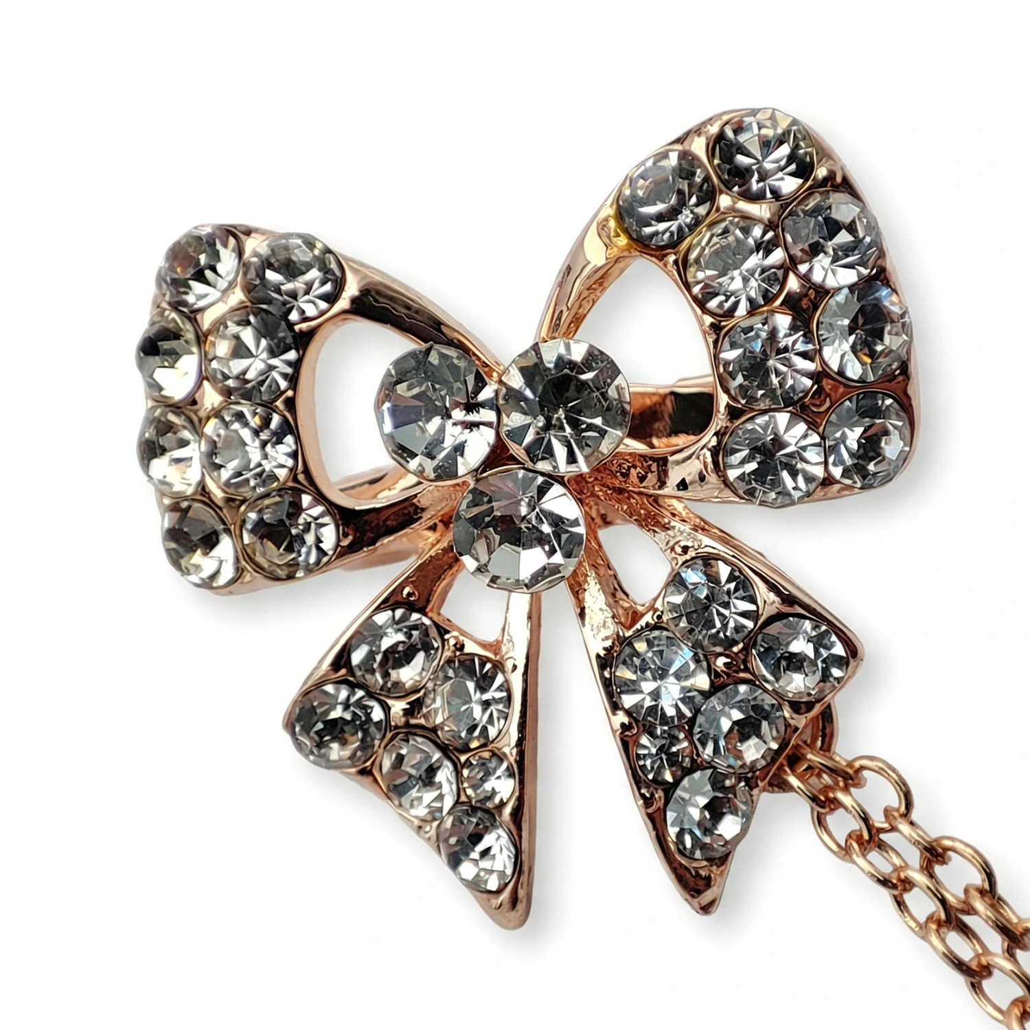 گلسینه پاپیون نگین دار