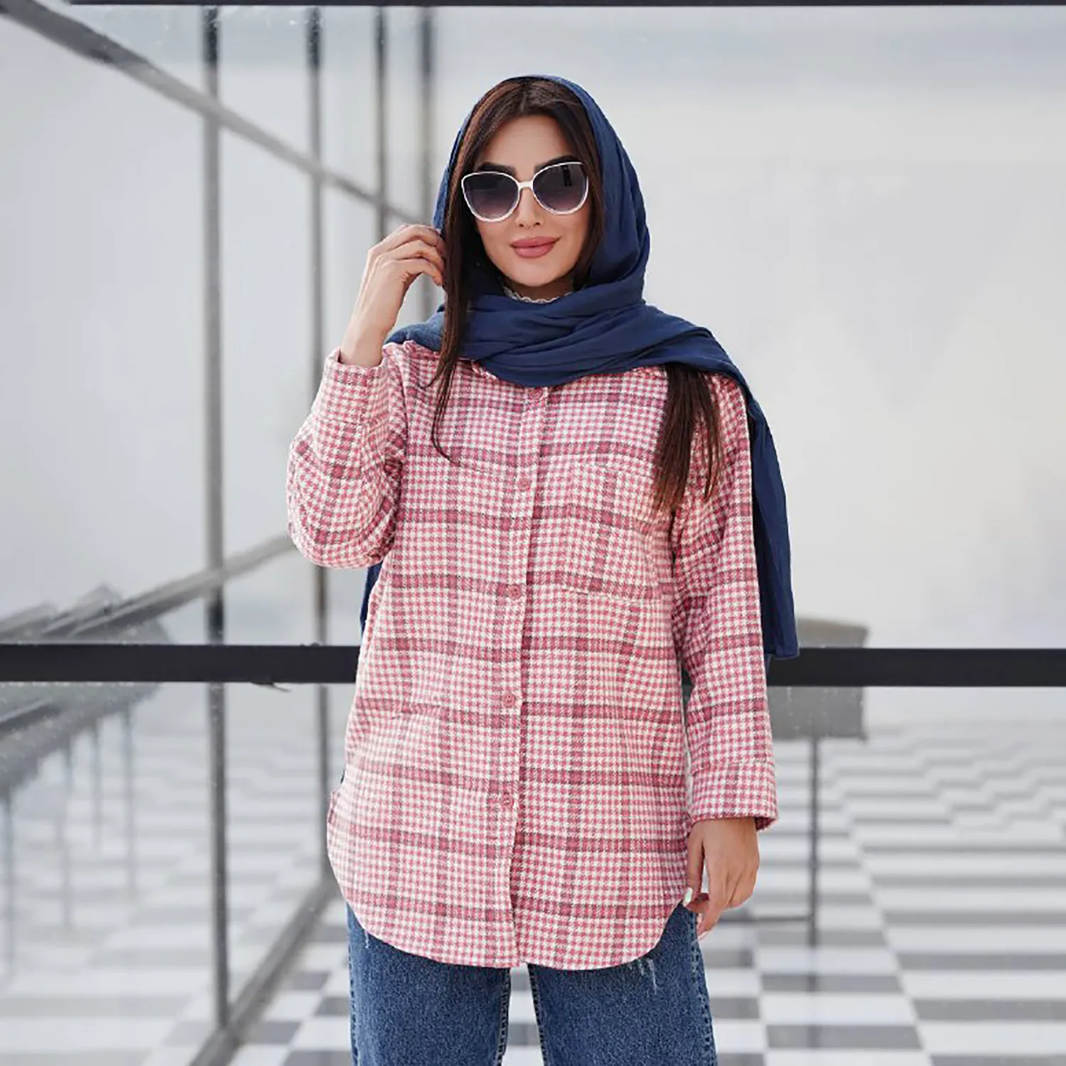 شکت چهارخونه پشمی