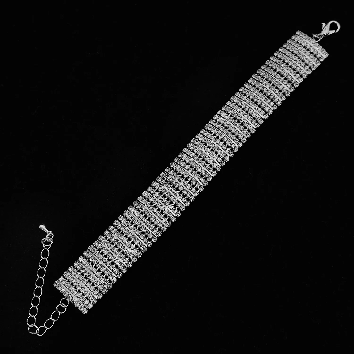 دستبند طرح جواهر تنیس