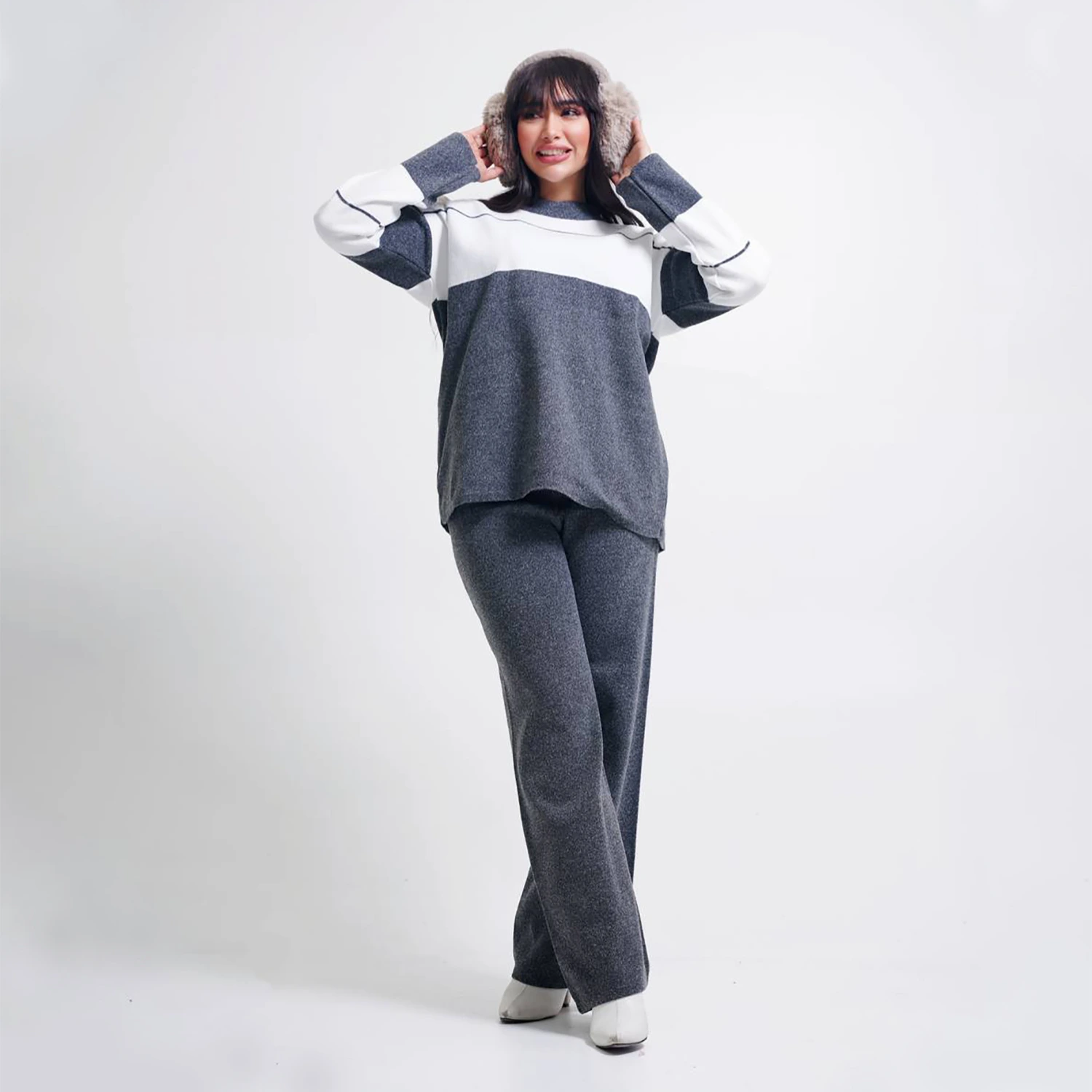 شلوار بافت ساده