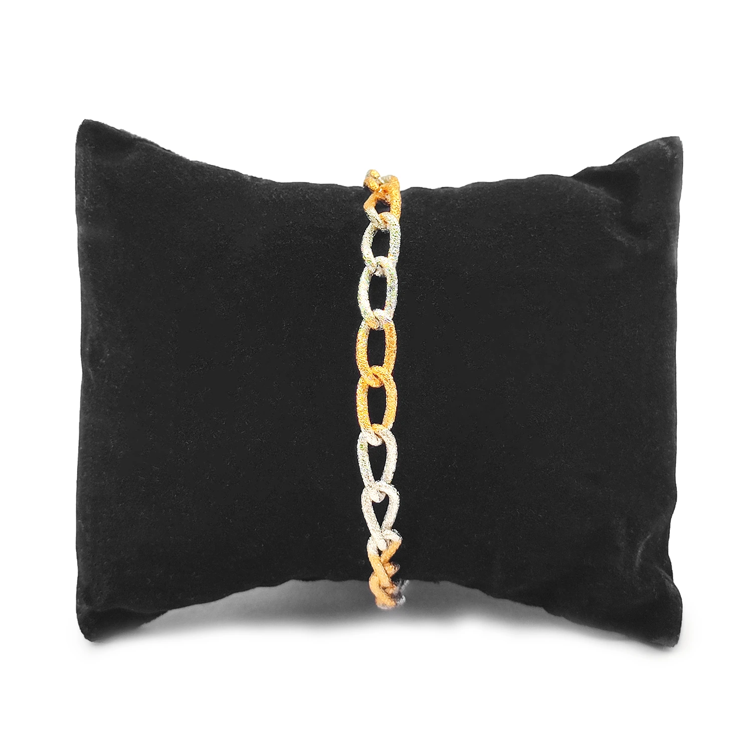 دستبند ژوپینگ زنجیری دورنگ