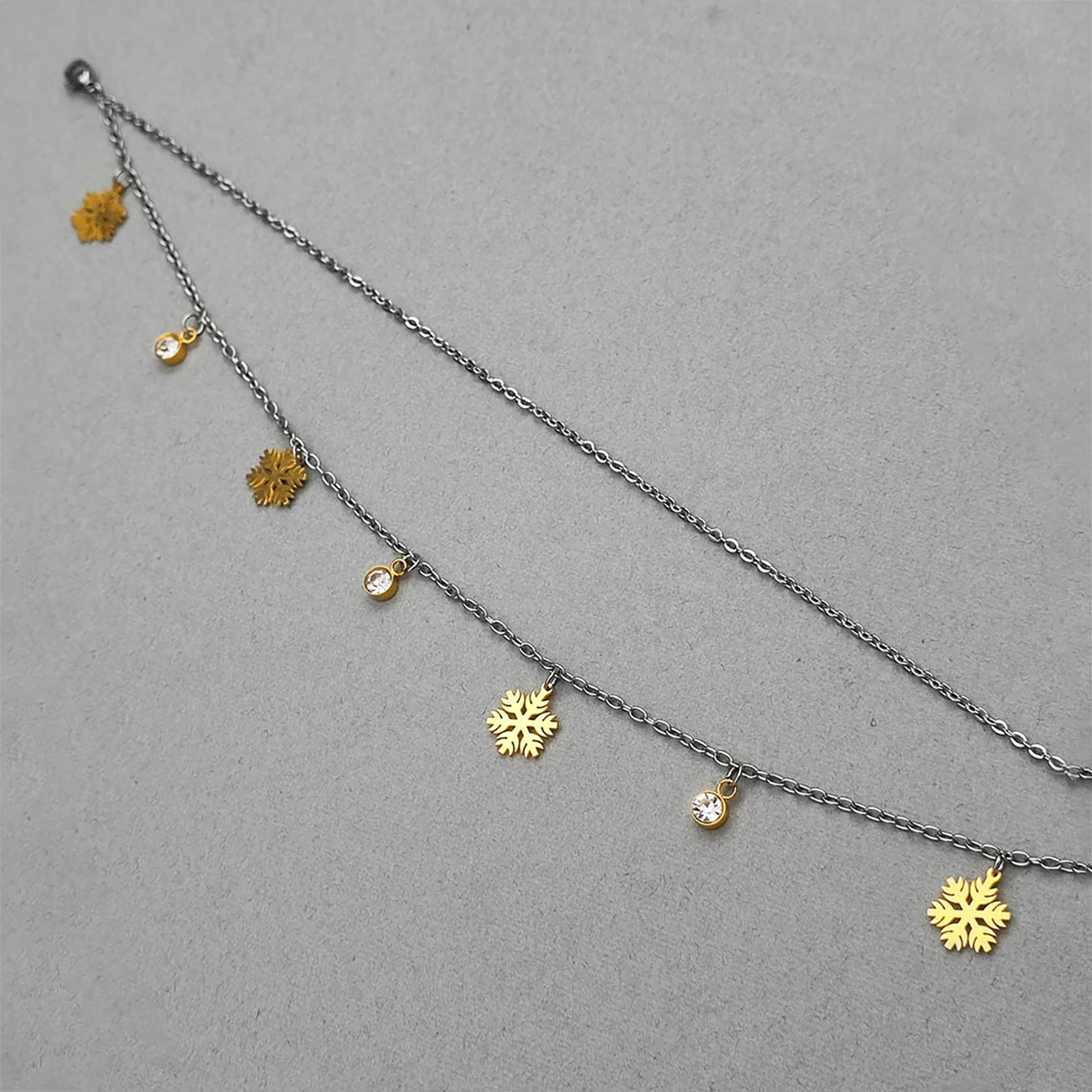 پابند دورنگ طرح دانه برف