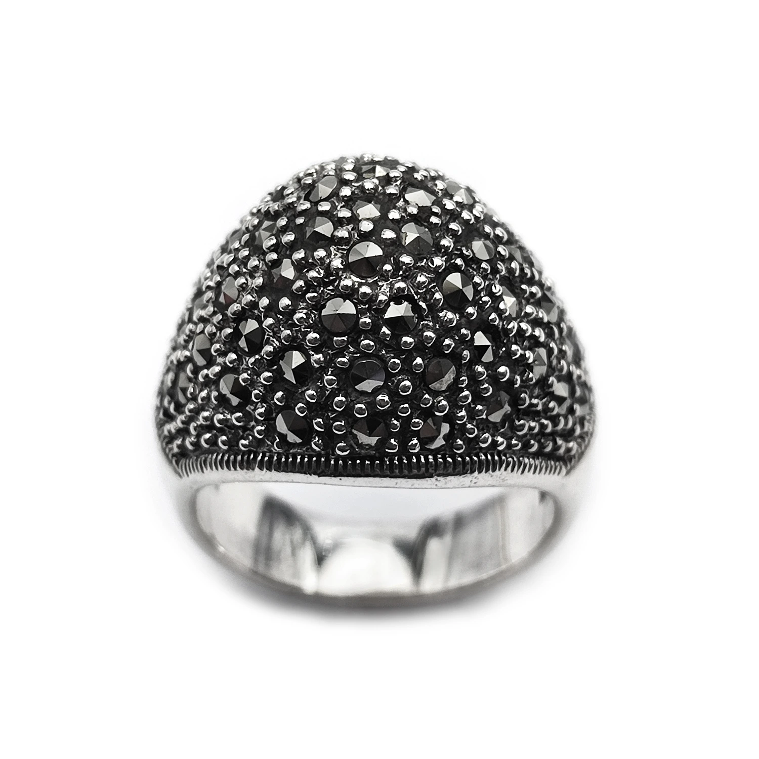 انگشتر نقره سیاه قلم 