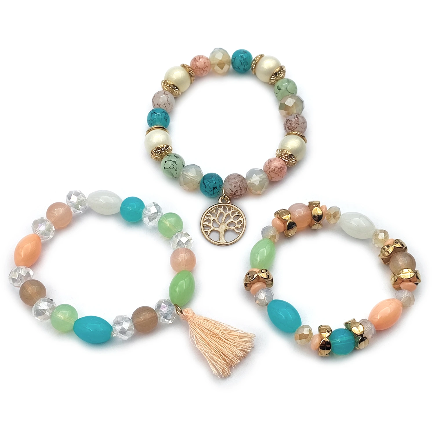 دستبند مهره ای درخت زندگی