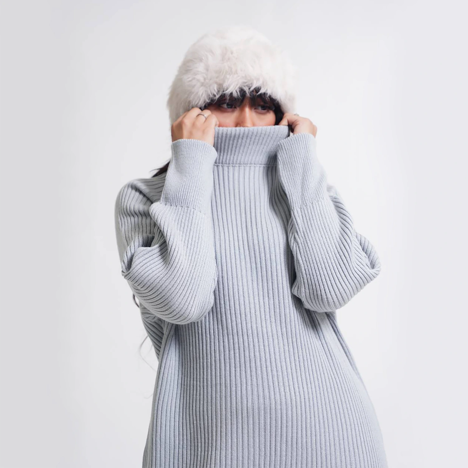 ماکسی یقه اسکی بلند ریپ