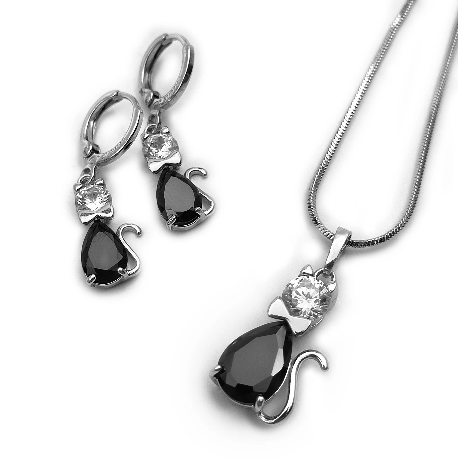 نیم ست جواهری ژوپینگ گربه