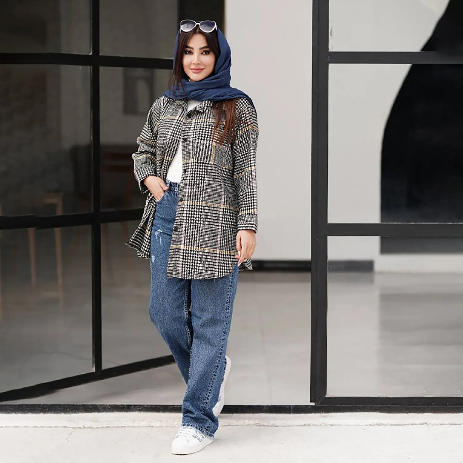 شکت چهارخونه پشمی