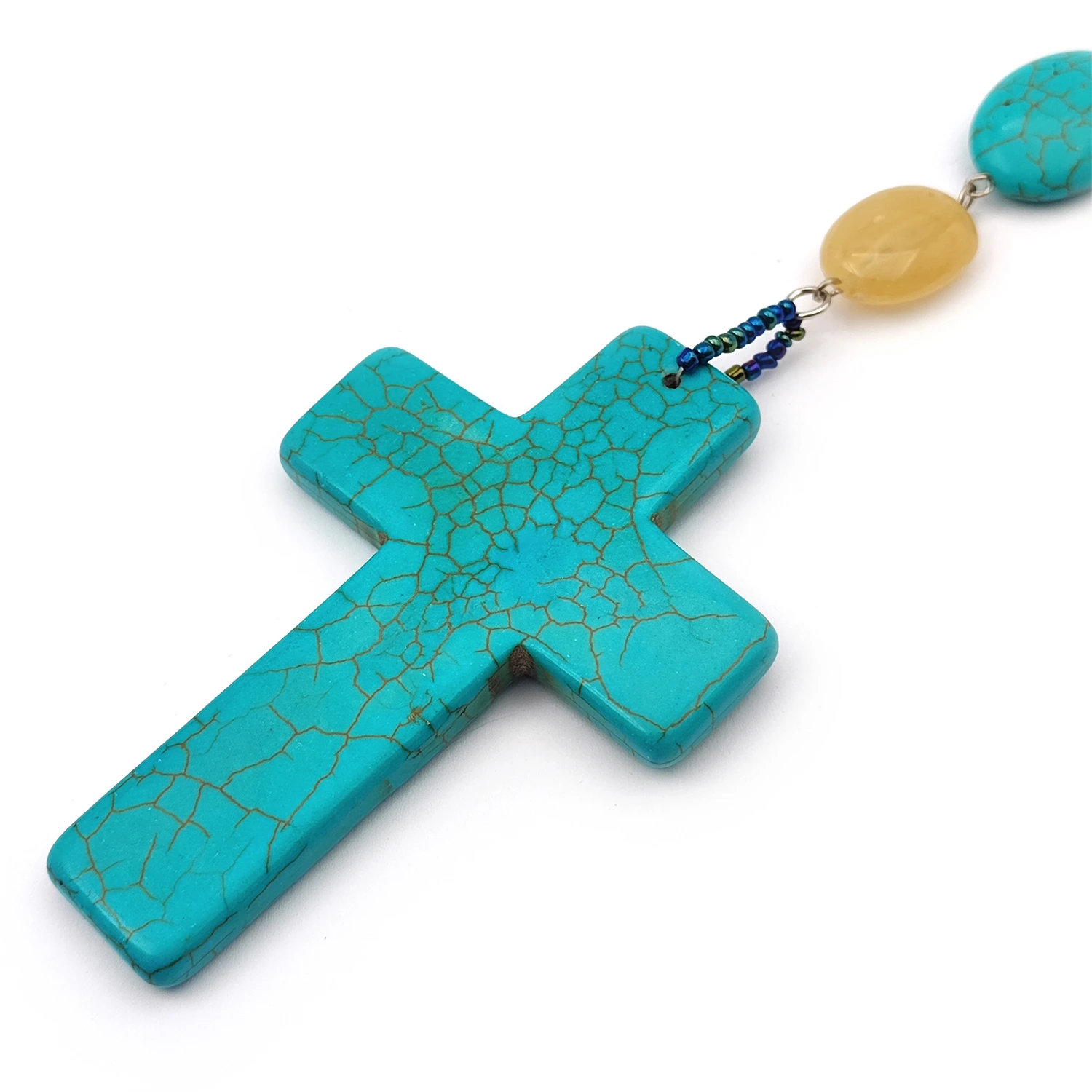 رولباسی صلیب فیروزه