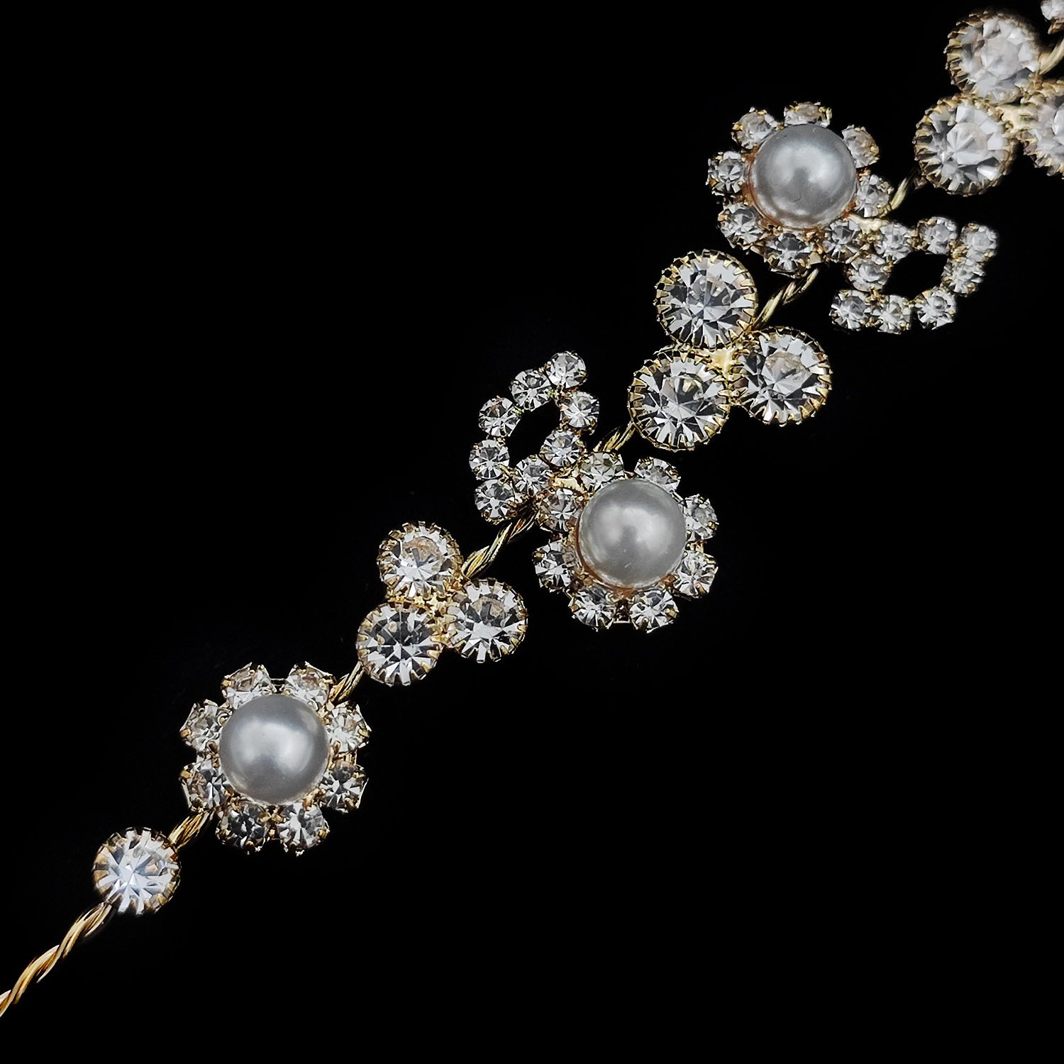 ریسه مو، تاج عروس، شینیون عروس، اکسسوری مجلسی مو 117