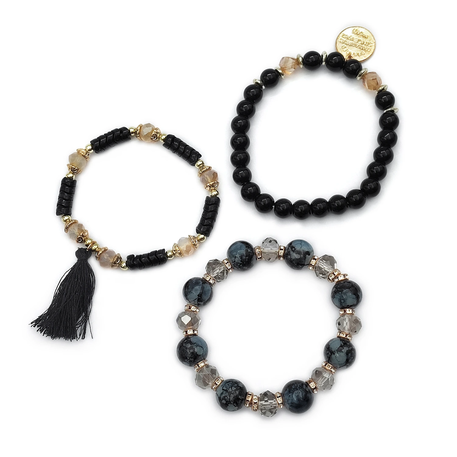 دستبند مهره ای طرح سکه