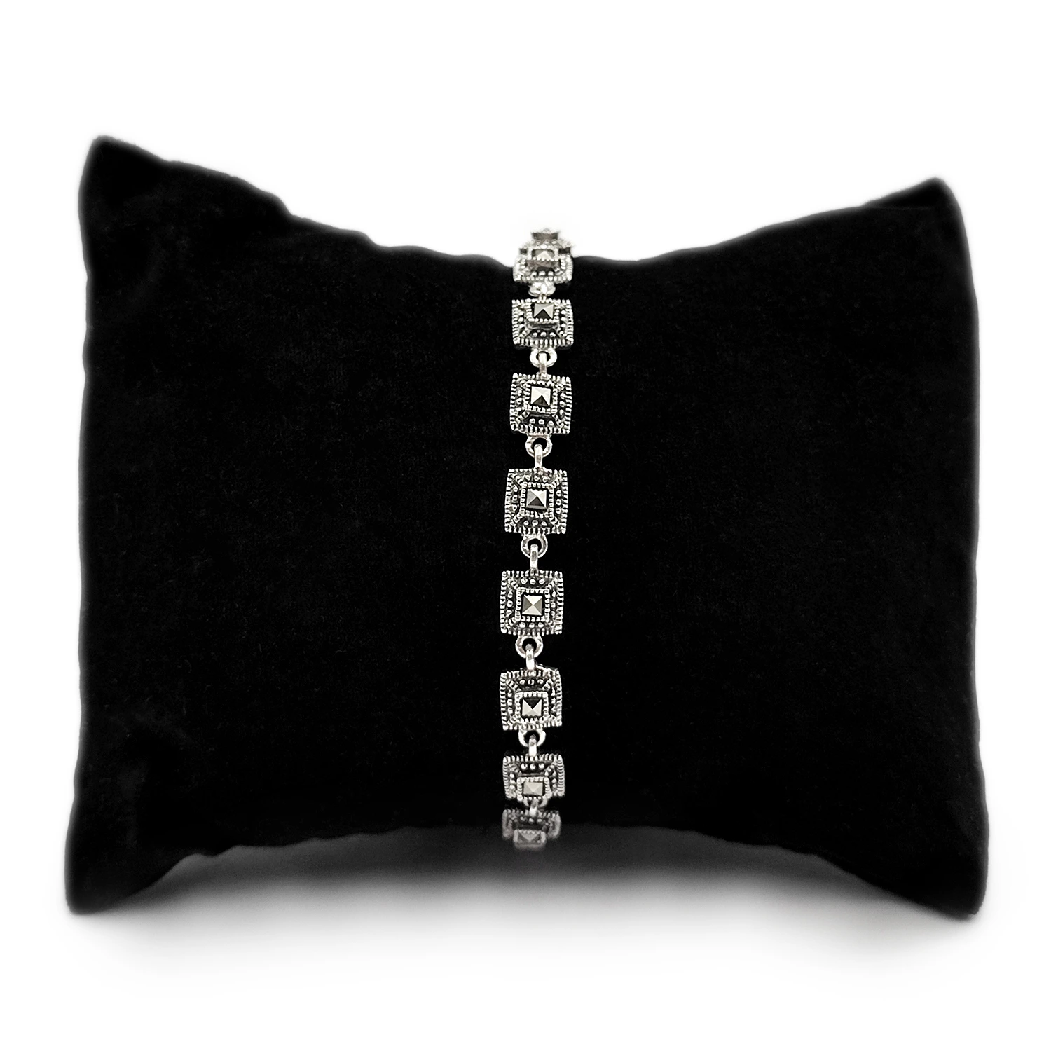 دستبند نقره سیاه قلم دستبند نقره سیاه قلم