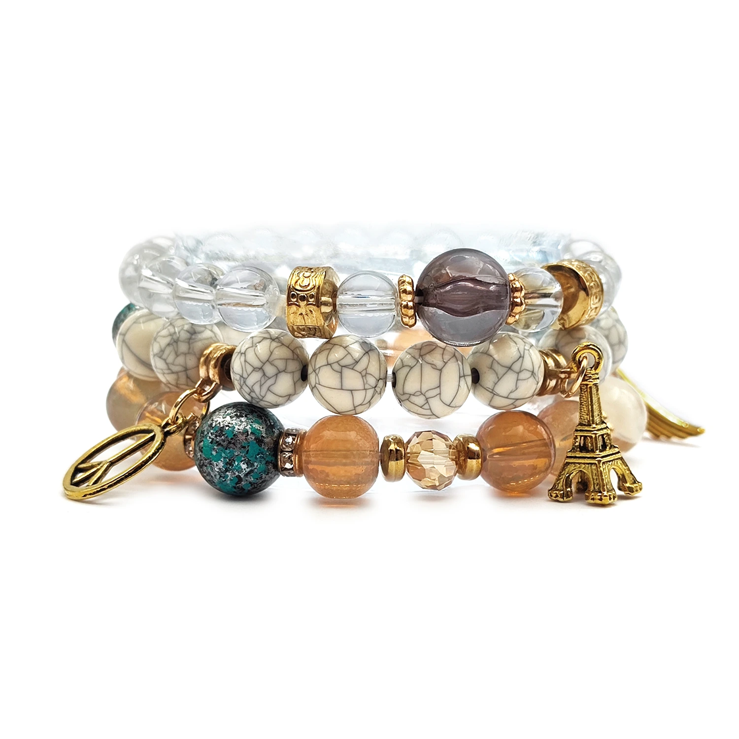 دستبند مهره ای ایفل دستبند مهره ای ایفل