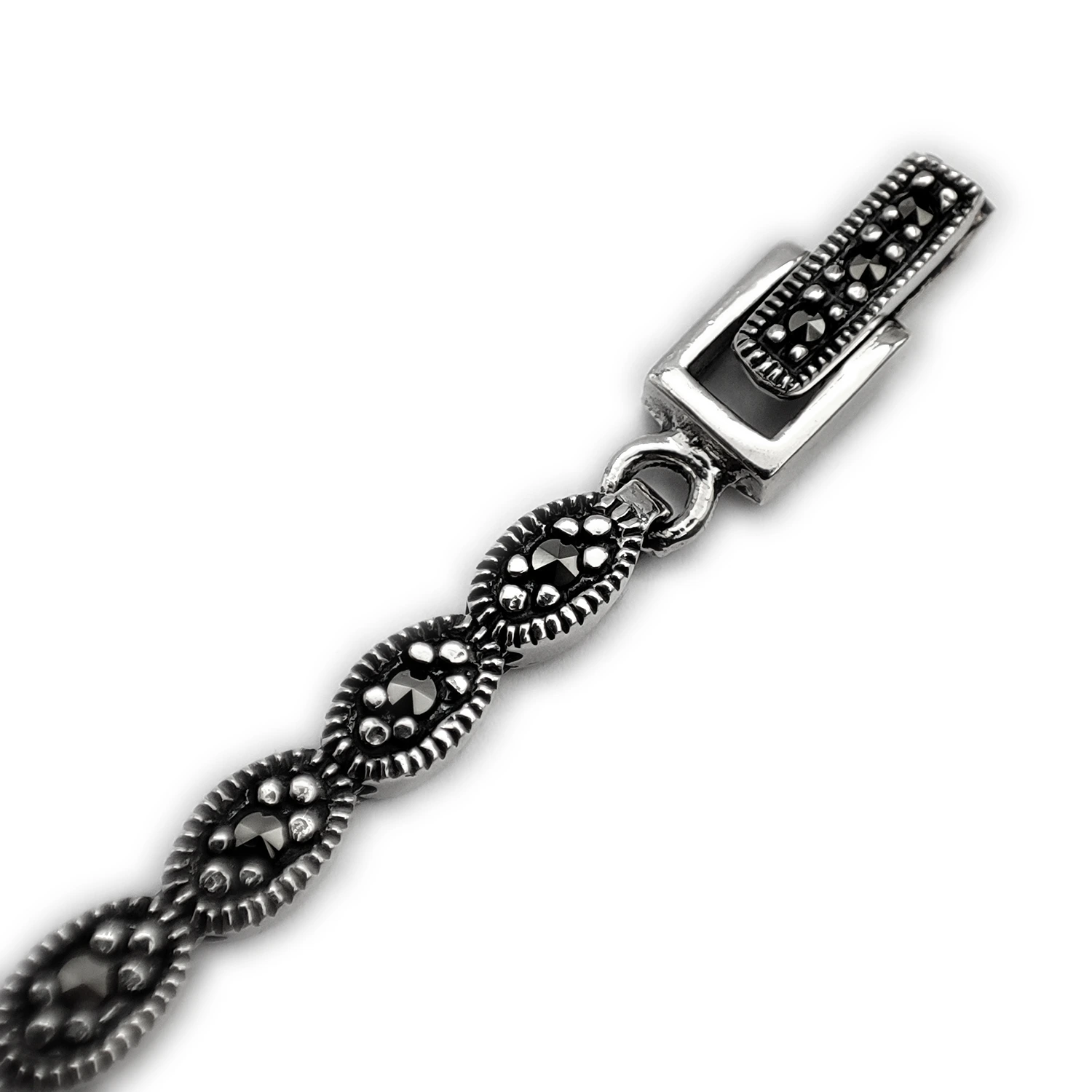 دستنبد نقره سیاه قلم