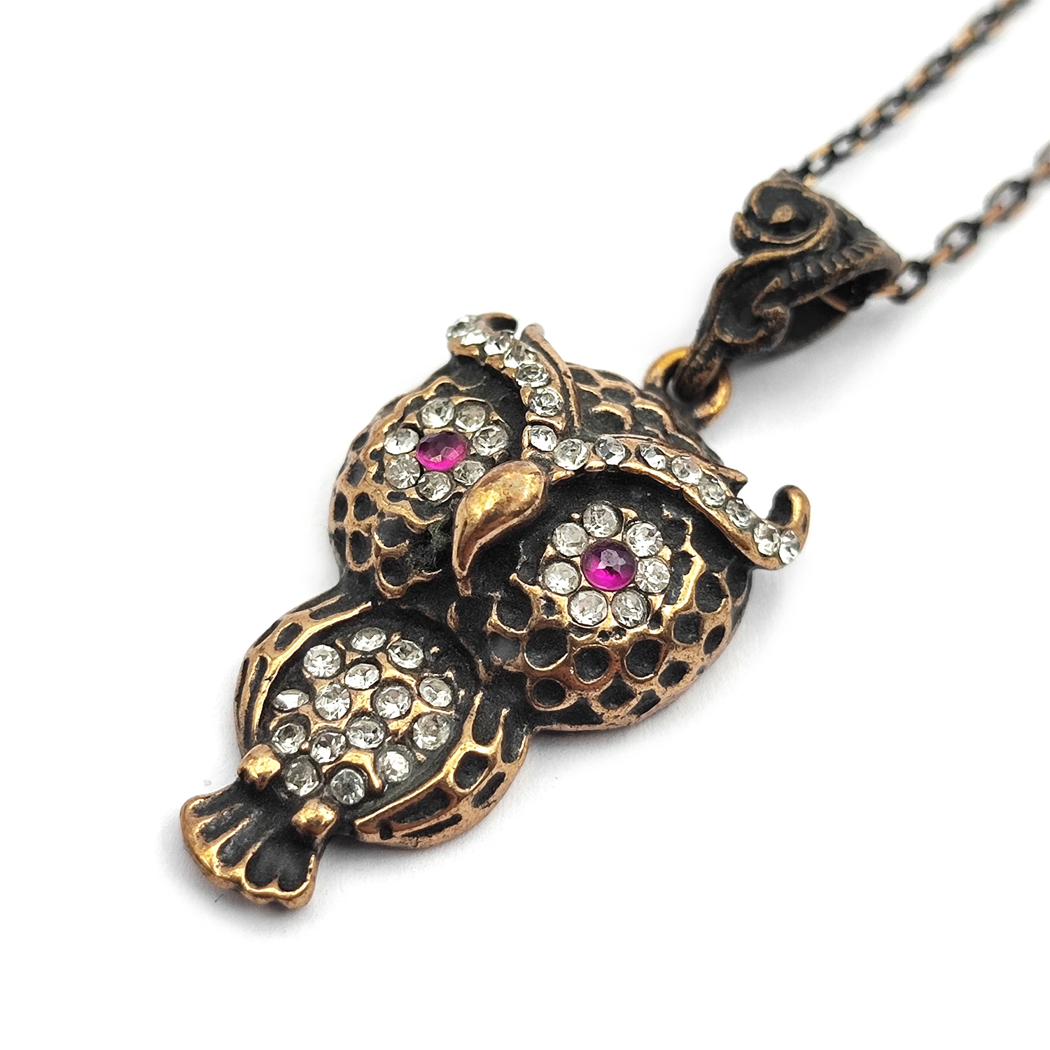 زنچیر پلاک برنز جغدی